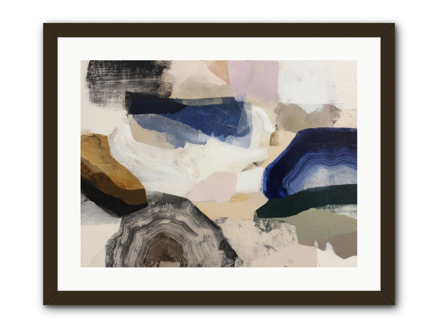 Oblique clarity -- Framed Print - Black 24x18
