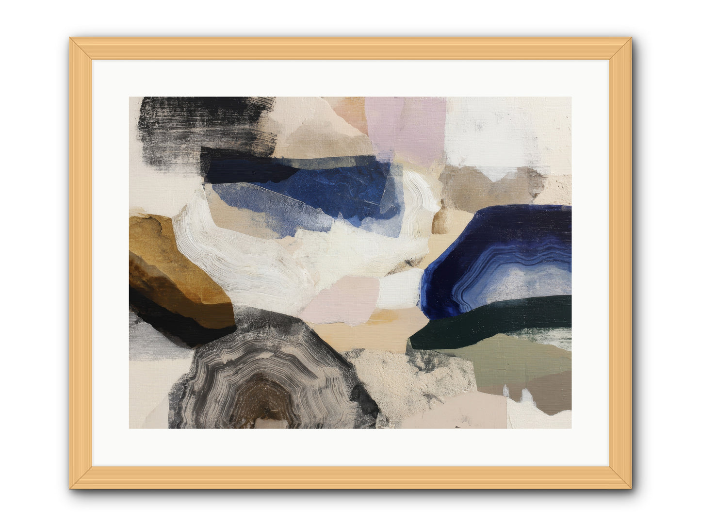 Oblique clarity -- Framed Print - Natural 24x18