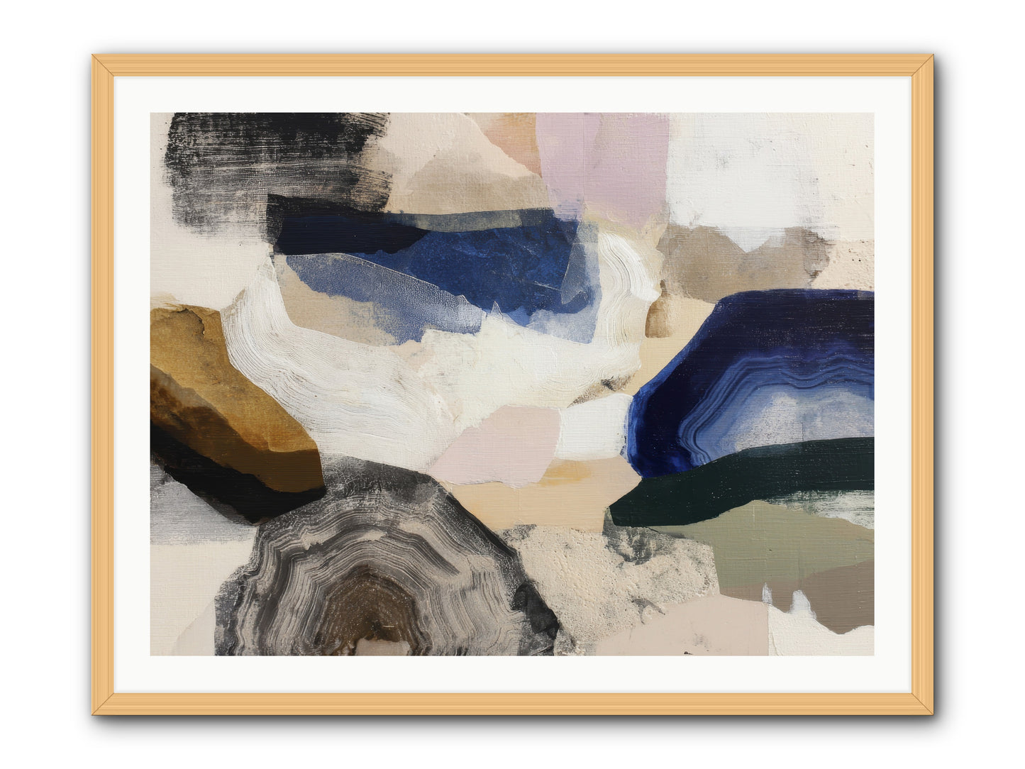 Oblique clarity -- Framed Print - Natural 40x30