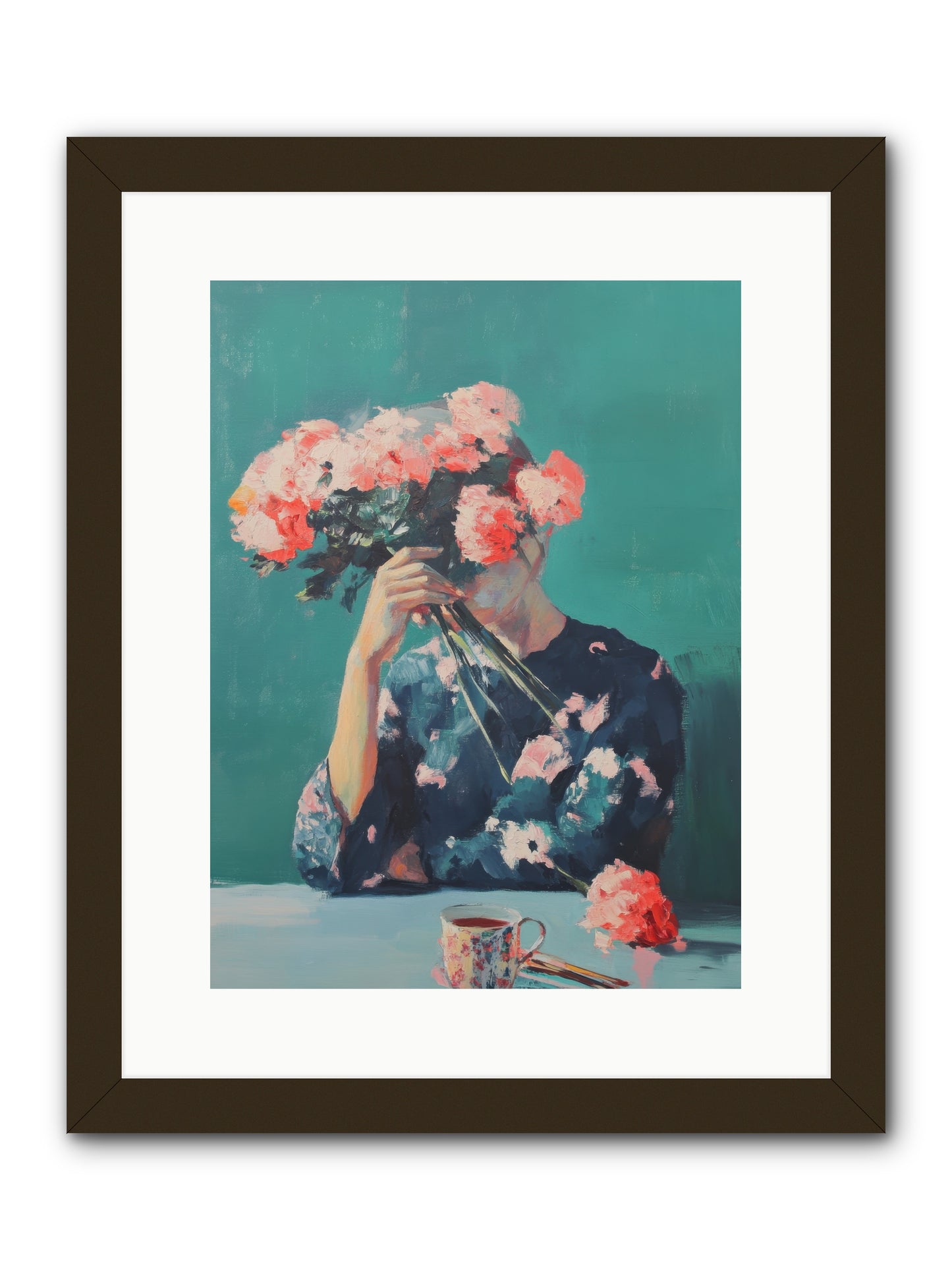 Obscured Affections -- Framed Print - Black 12x16