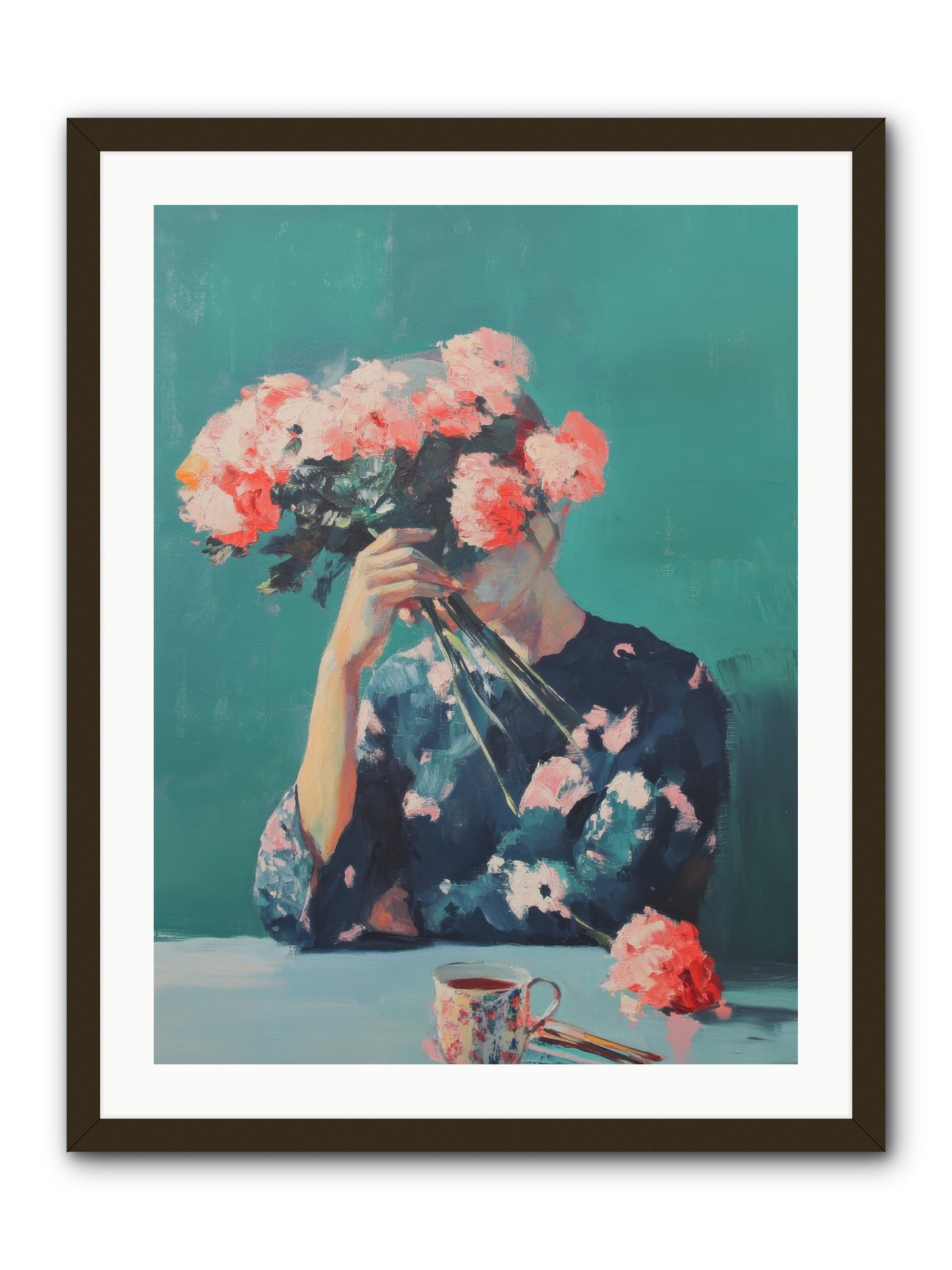 Obscured Affections -- Framed Print - Black 24x32