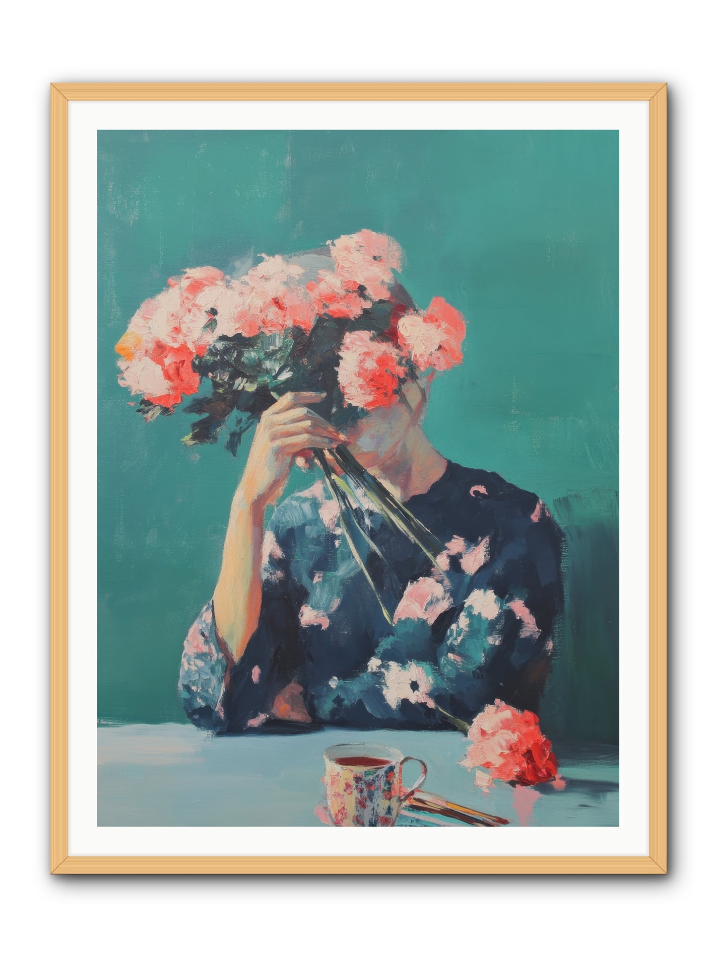 Obscured Affections -- Framed Print - Natural 36x48