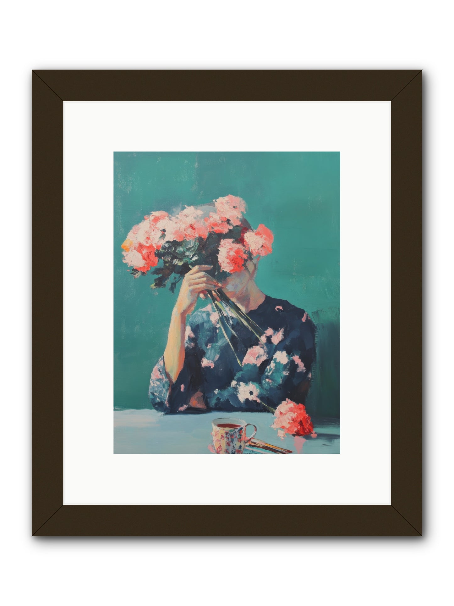 Obscured Affections -- Framed Print - Black 9x12