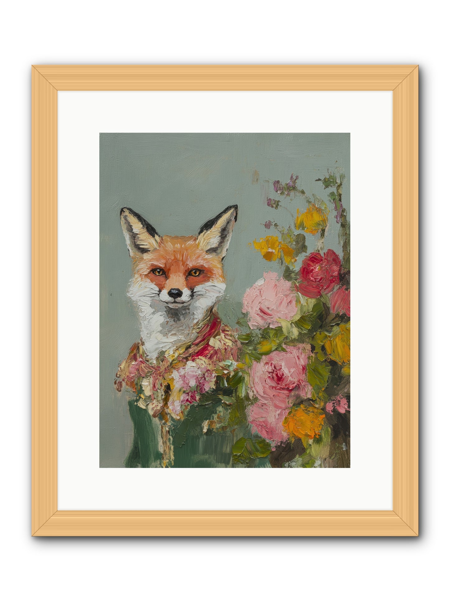 Obscured Paradise -- Framed Print - Natural 12x16