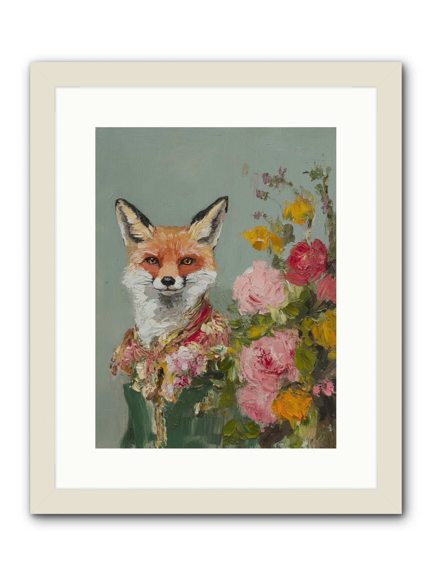 Obscured Paradise -- Framed Print - White 12x16