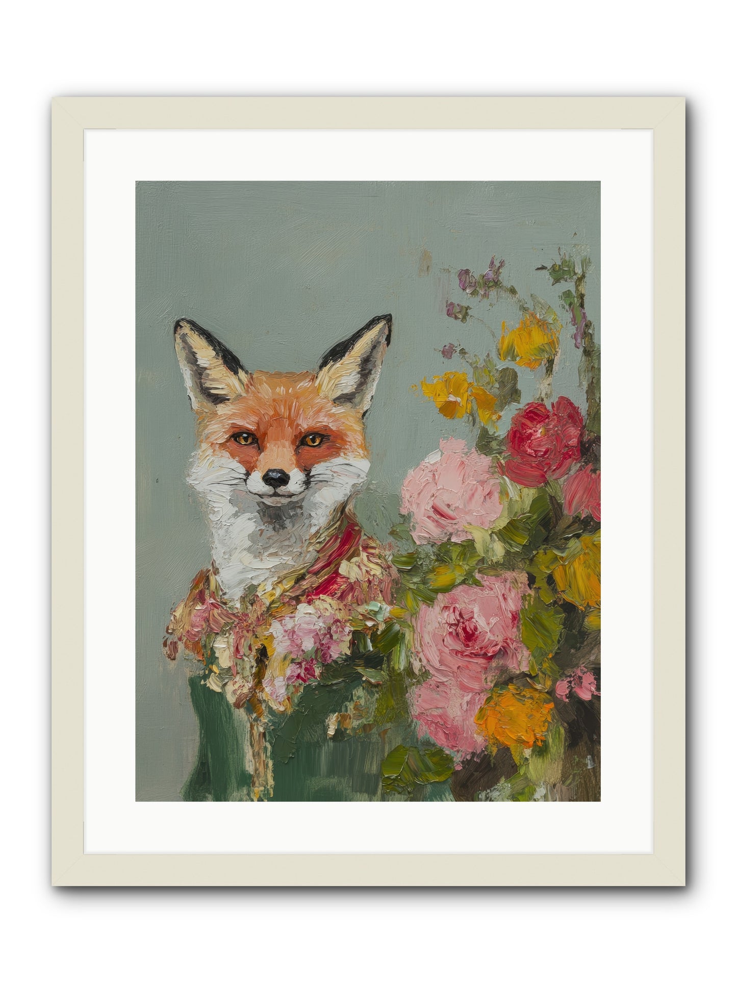 Obscured Paradise -- Framed Print - White 18x24