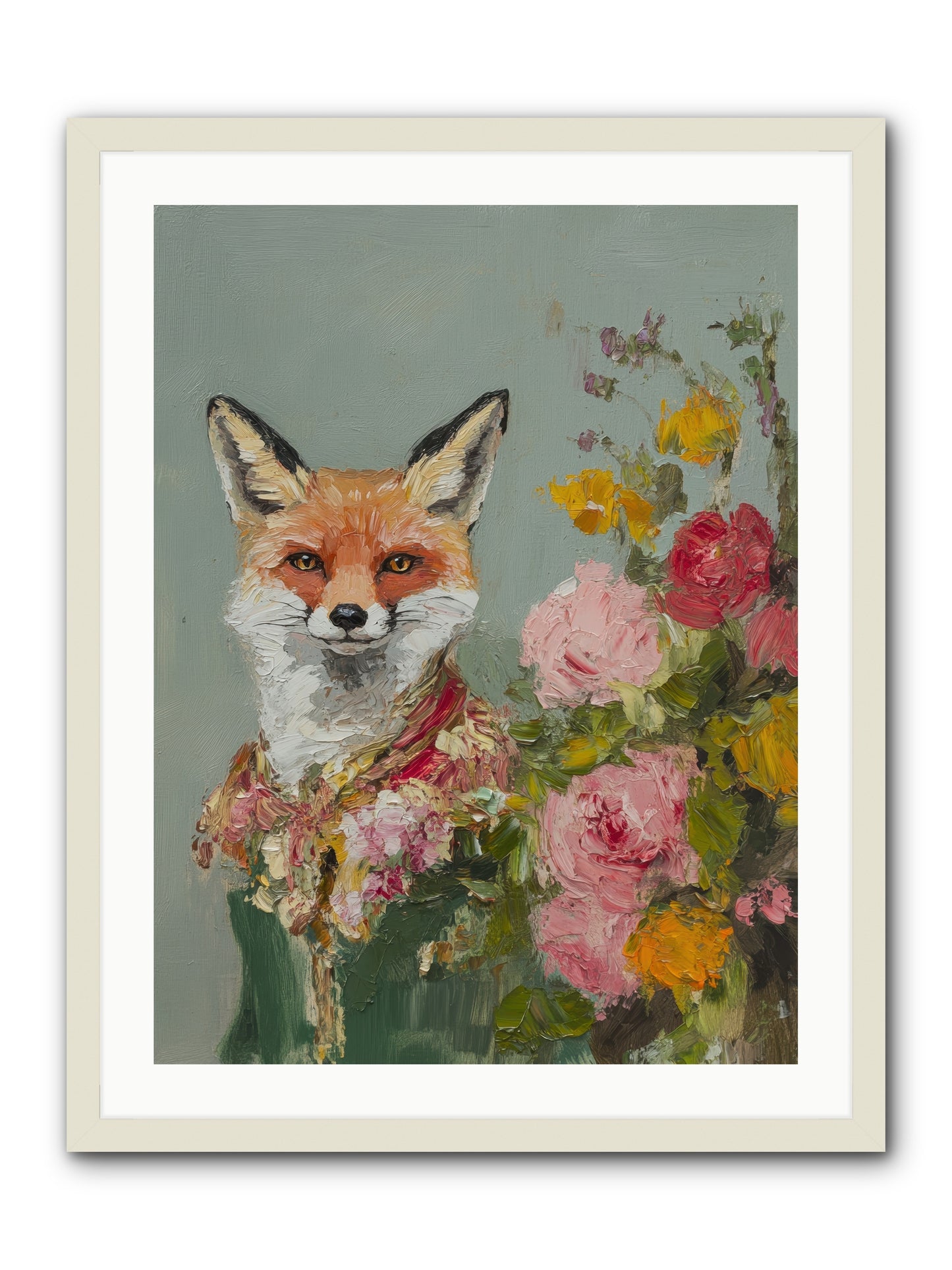Obscured Paradise -- Framed Print - White 24x32