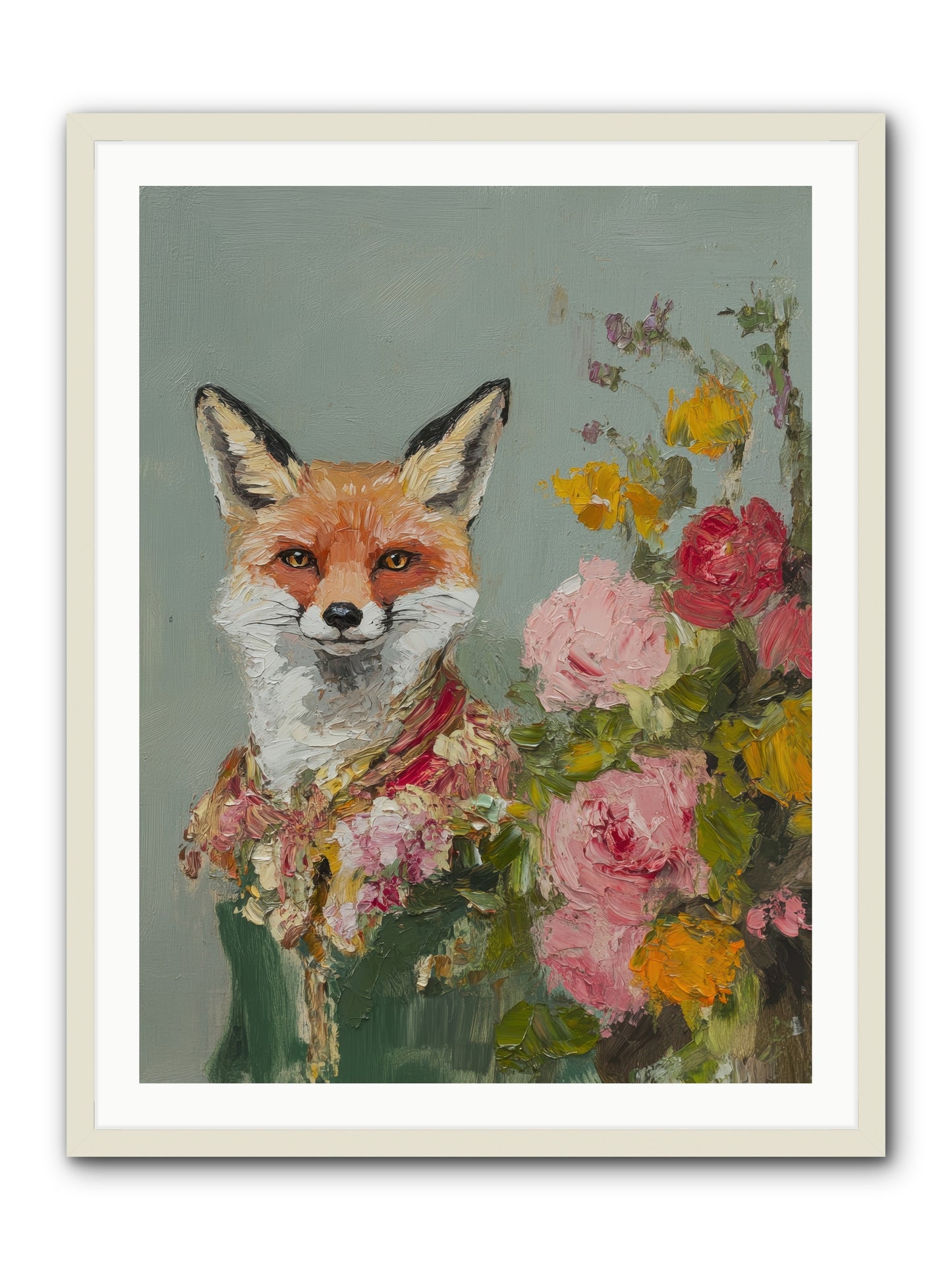 Obscured Paradise -- Framed Print - White 30x40