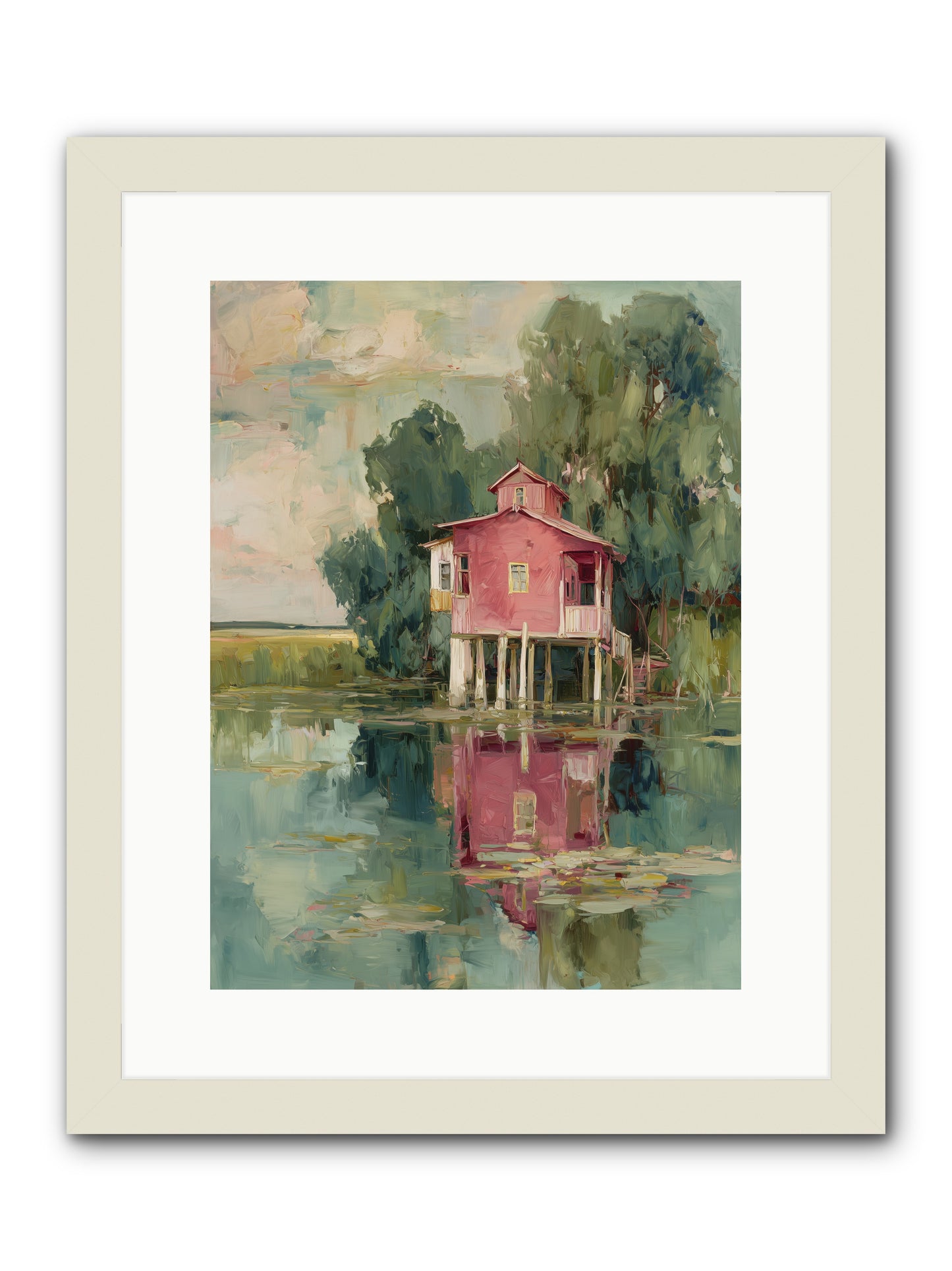 Observatory of Wonder -- Framed Print - White 12x16