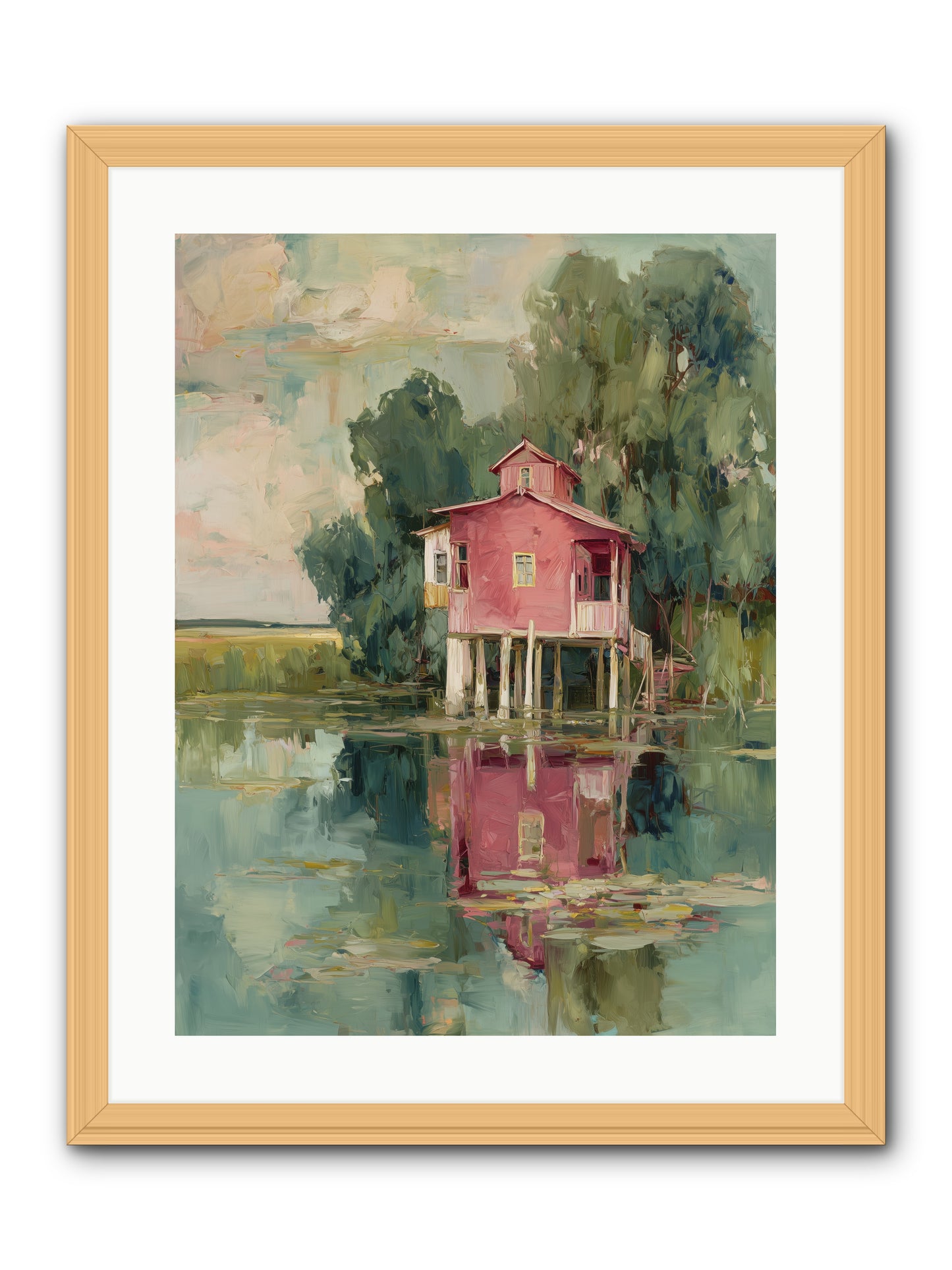 Observatory of Wonder -- Framed Print - Natural 18x24