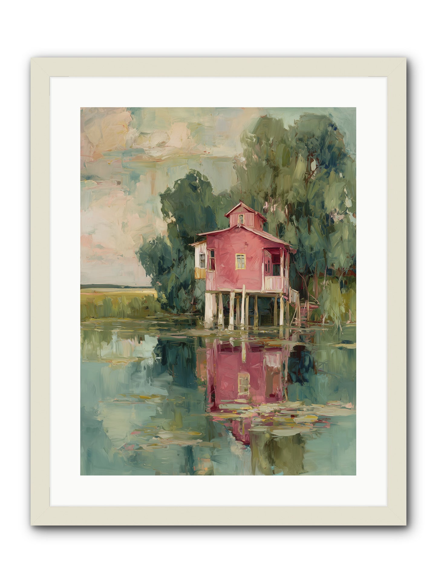 Observatory of Wonder -- Framed Print - White 18x24