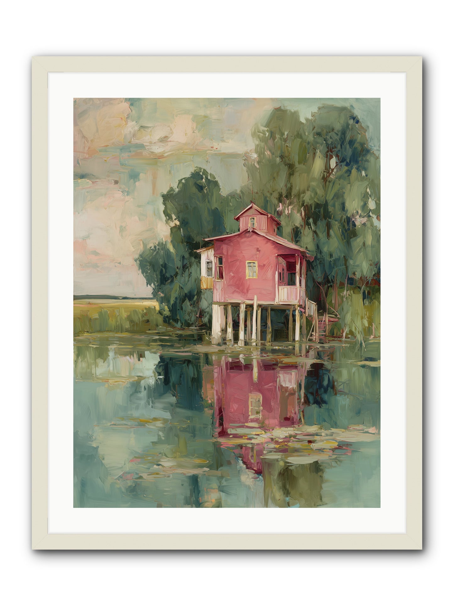 Observatory of Wonder -- Framed Print - White 24x32