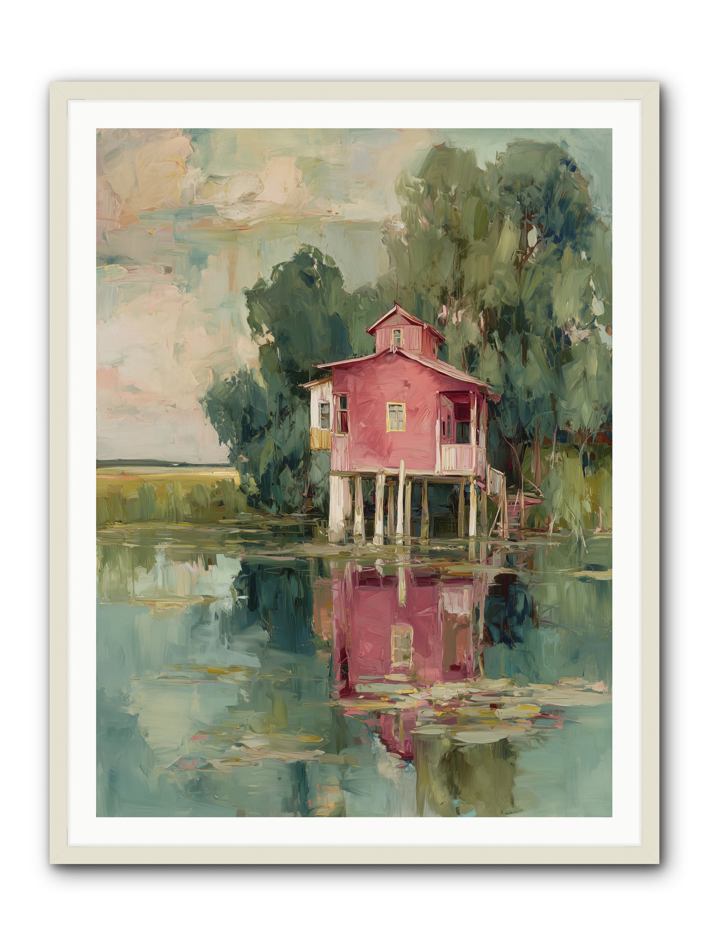 Observatory of Wonder -- Framed Print - White 36x48