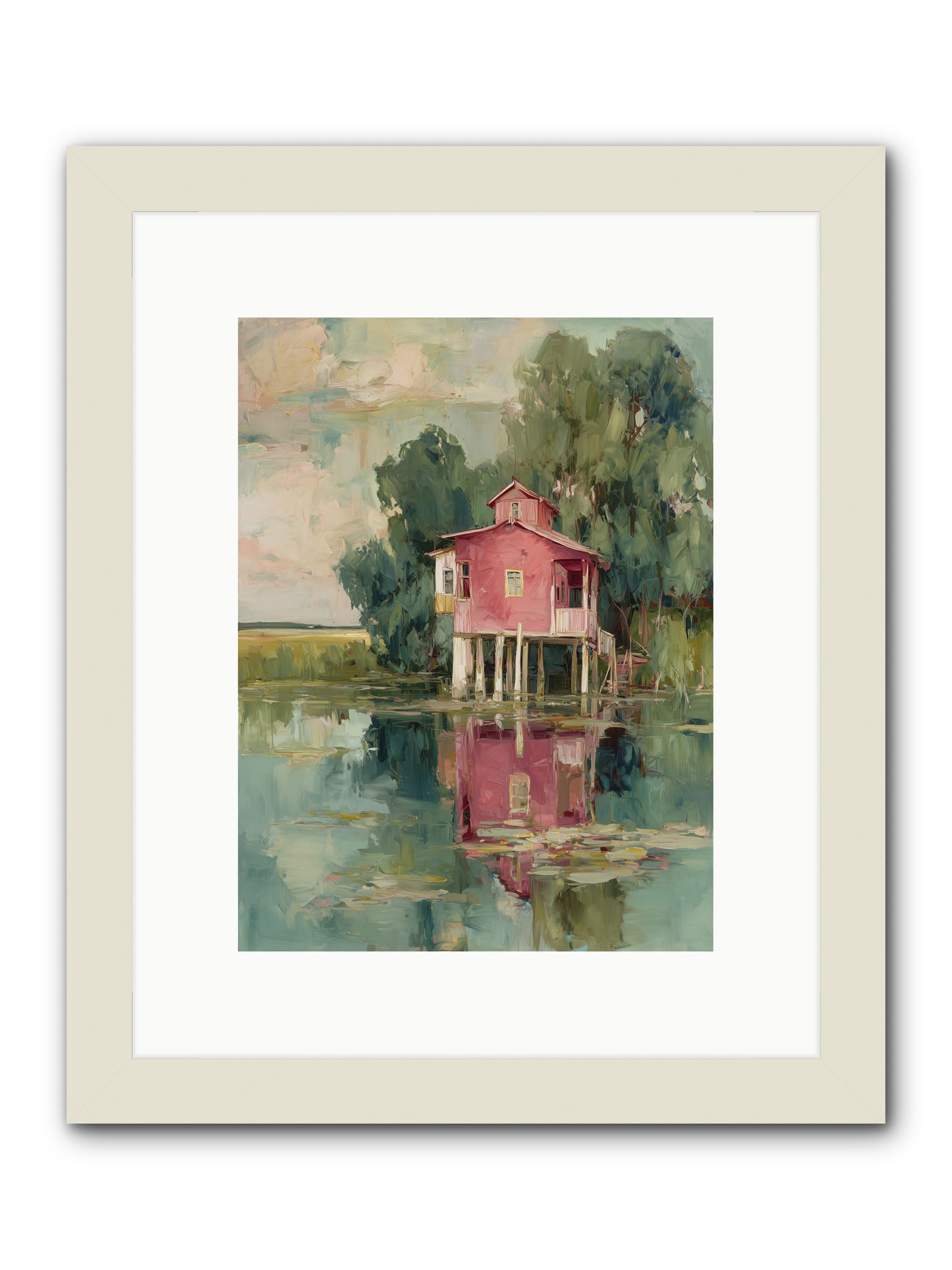 Observatory of Wonder -- Framed Print - White 9x12