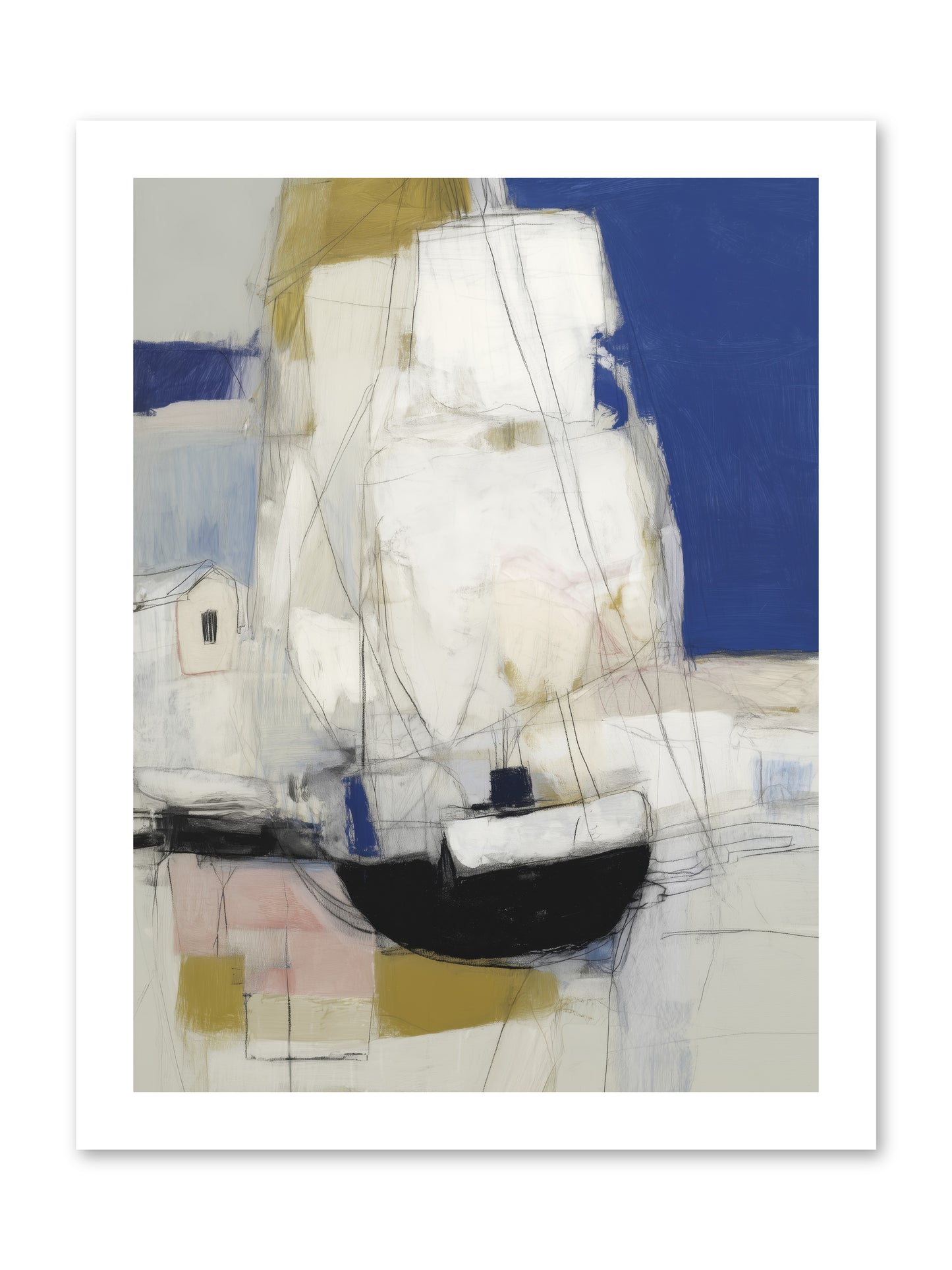 Obsidian Harbor -- Paper Print 12x16