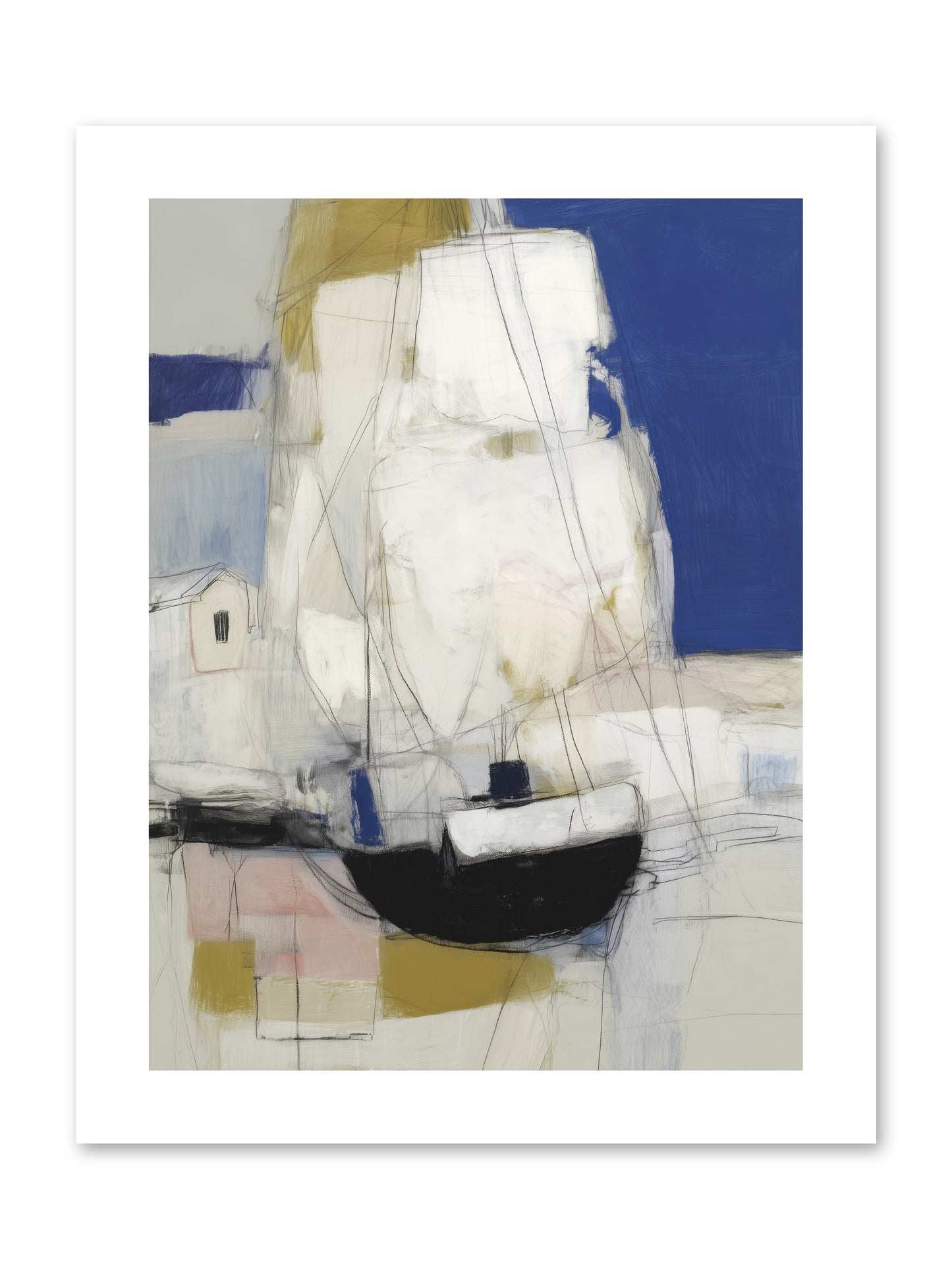 Obsidian Harbor -- Paper Print 9x12