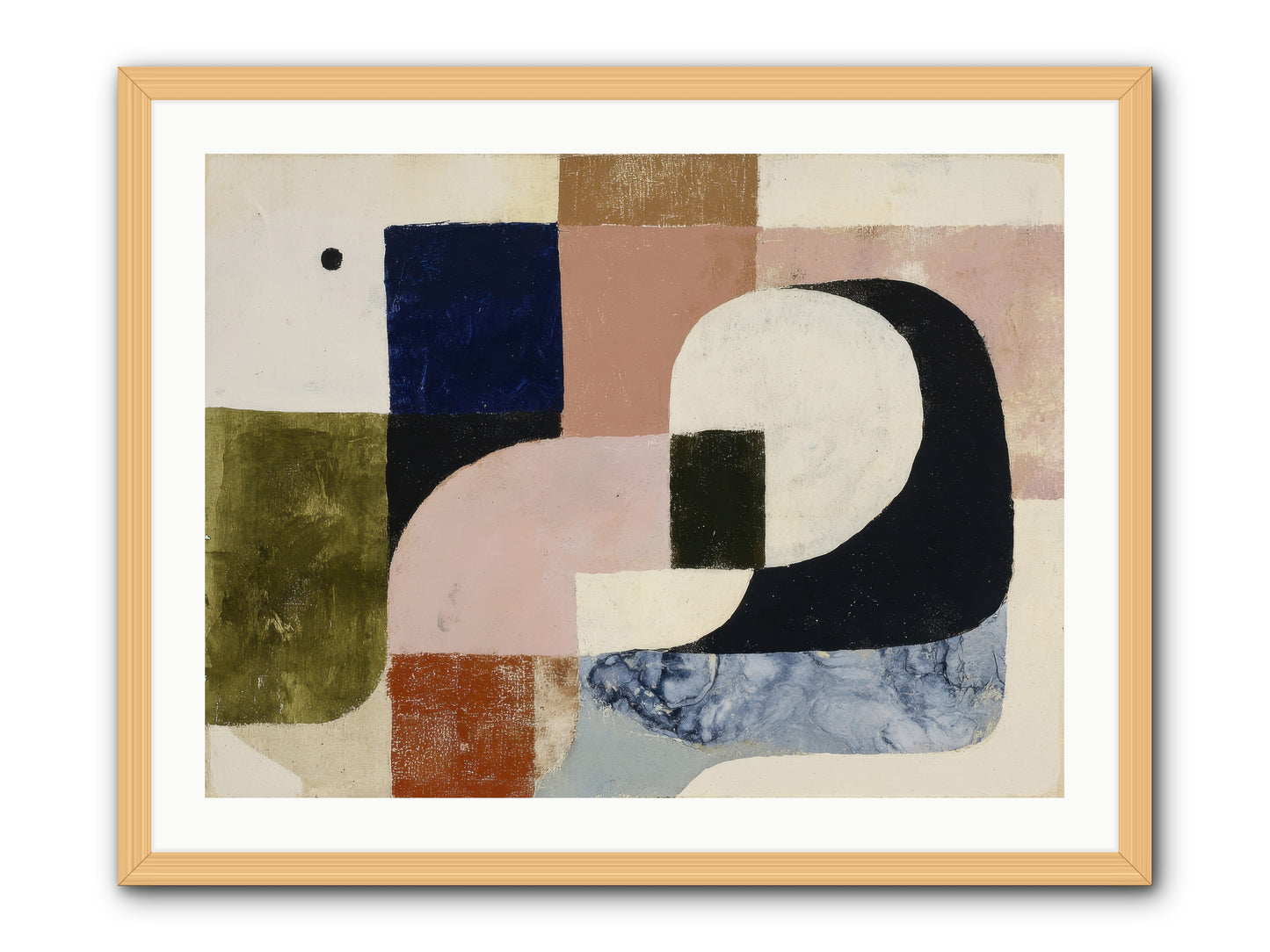 Obsidian Quest No.2 -- Framed Print - Natural 32x24