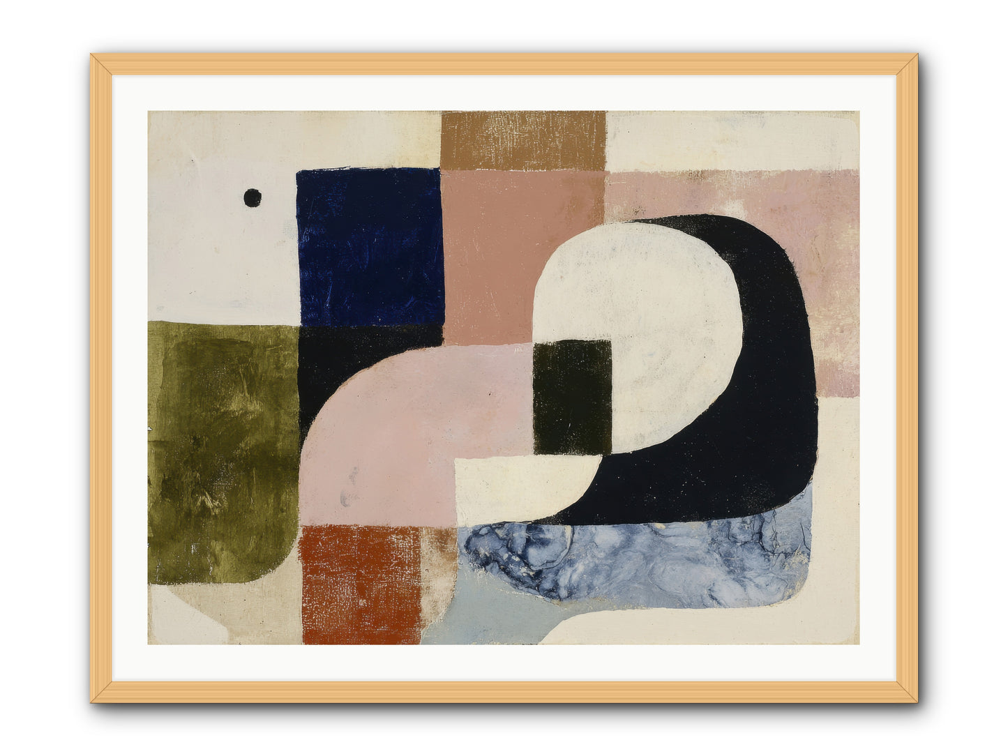 Obsidian Quest No.2 -- Framed Print - Natural 40x30