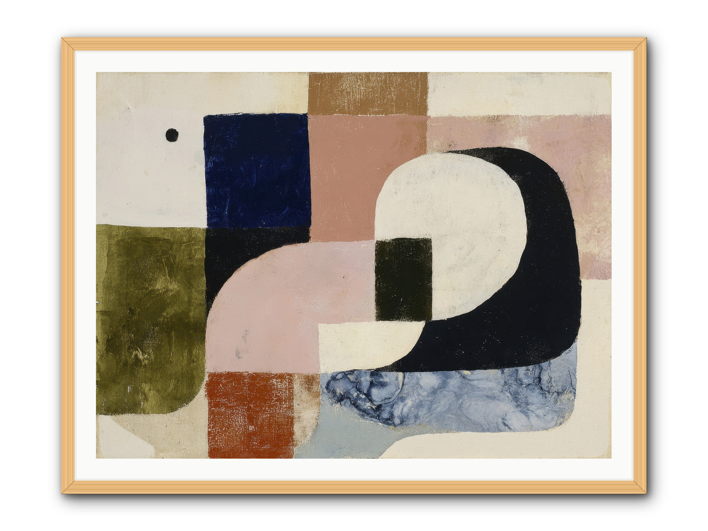 Obsidian Quest No.2 -- Framed Print - Natural 48x36