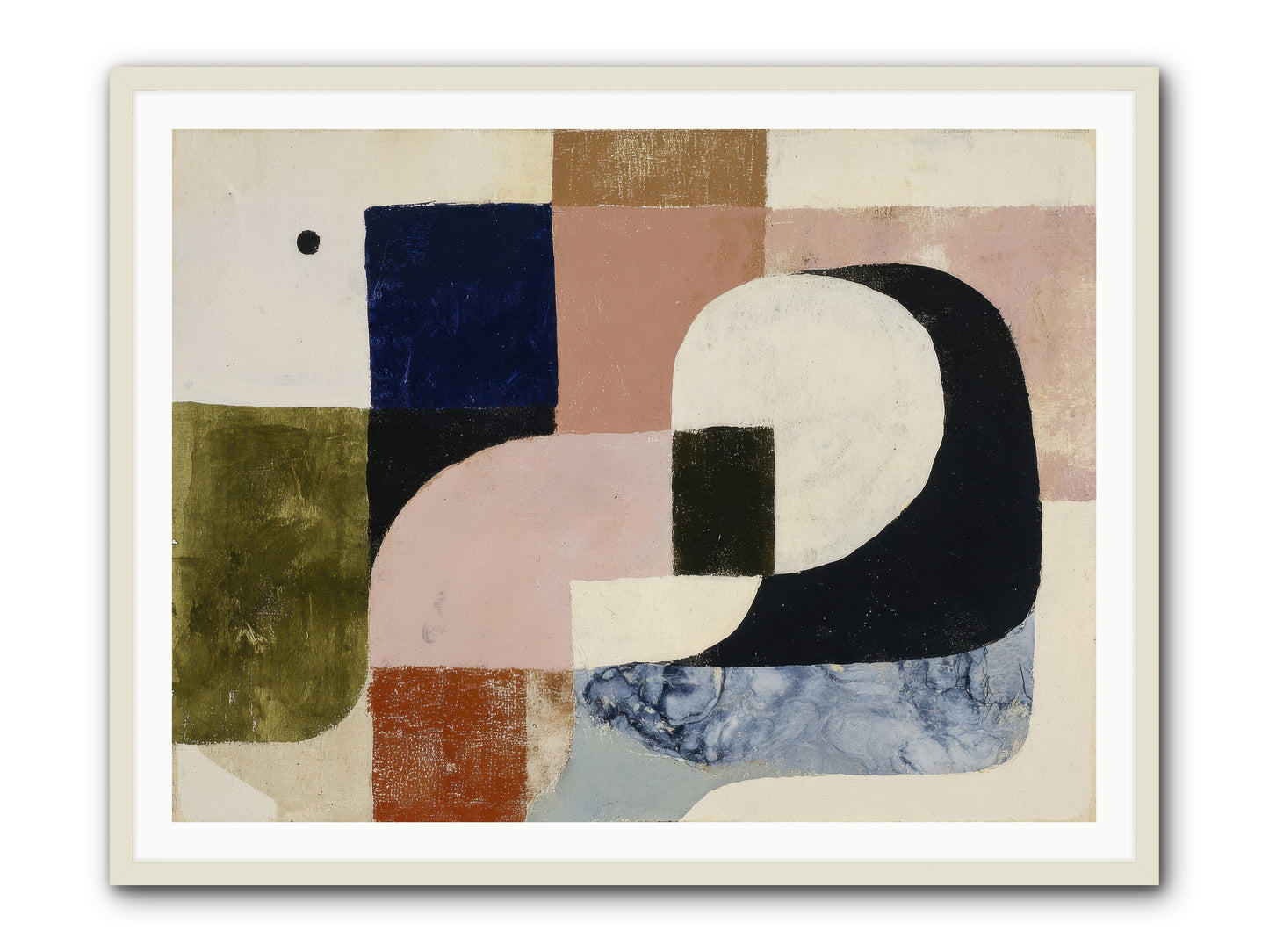 Obsidian Quest No.2 -- Framed Print - White 48x36