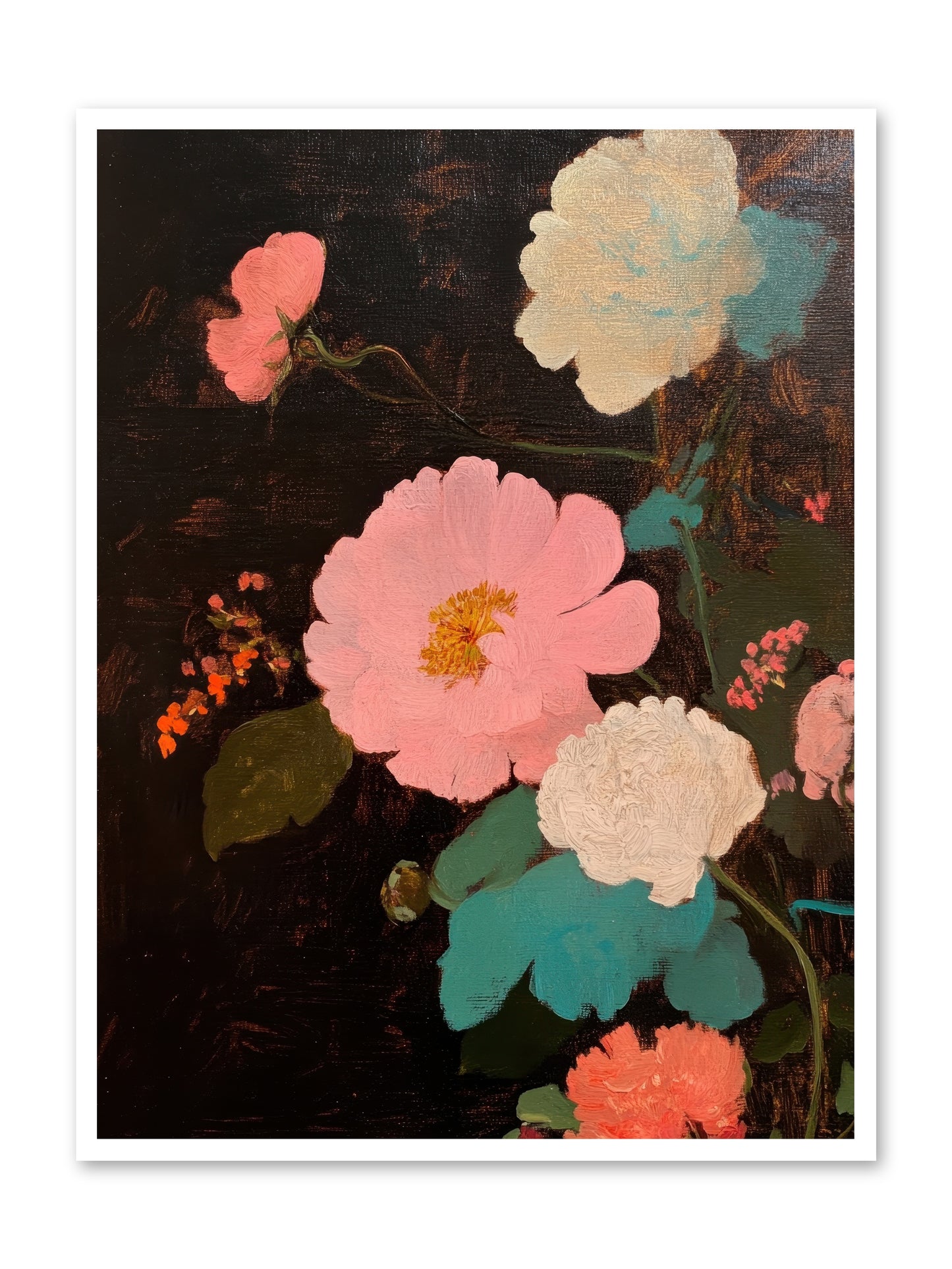 Obsidian garden -- Loose Canvas Print 36x48