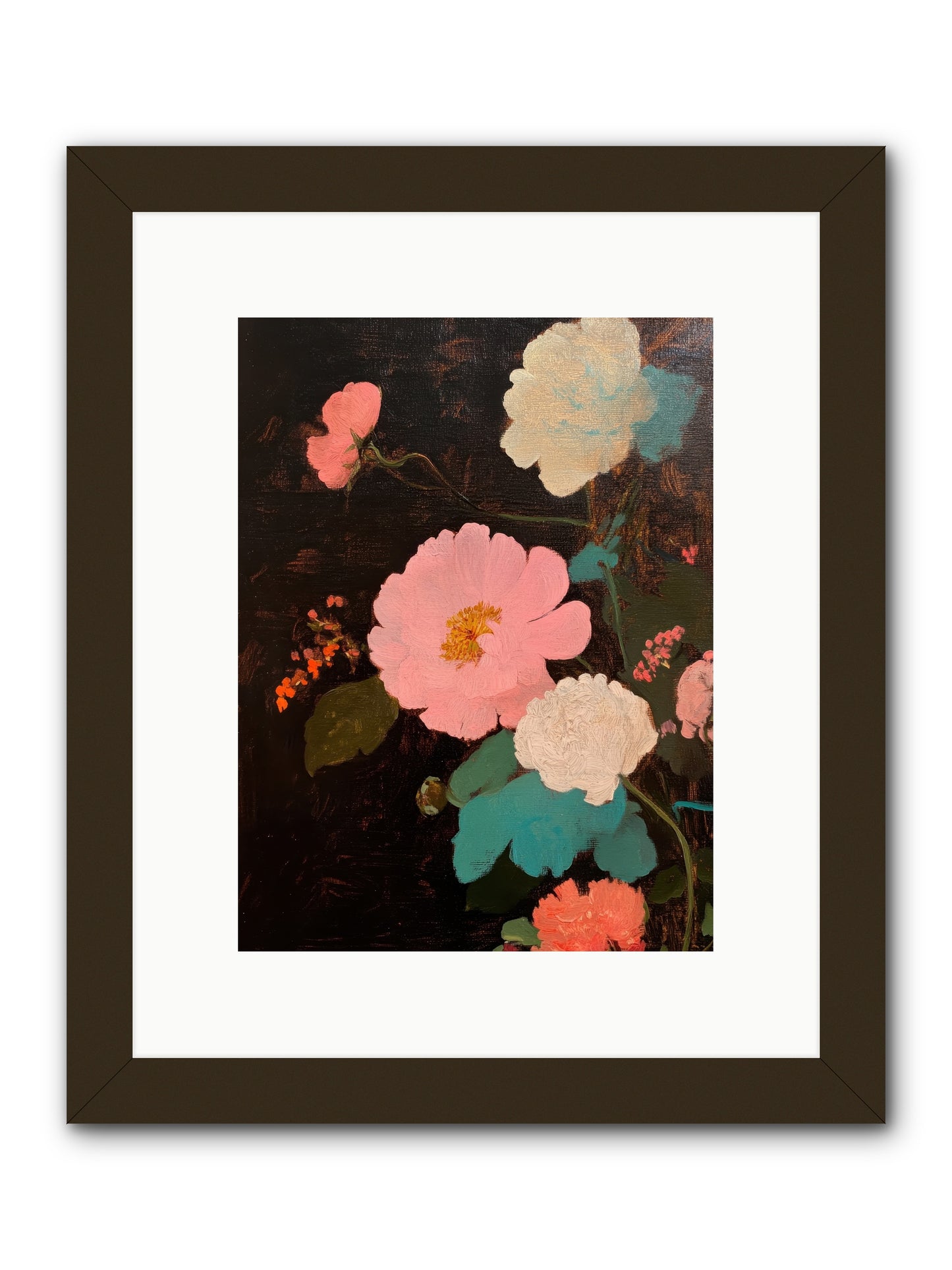 Obsidian garden -- Framed Print - Black 9x12