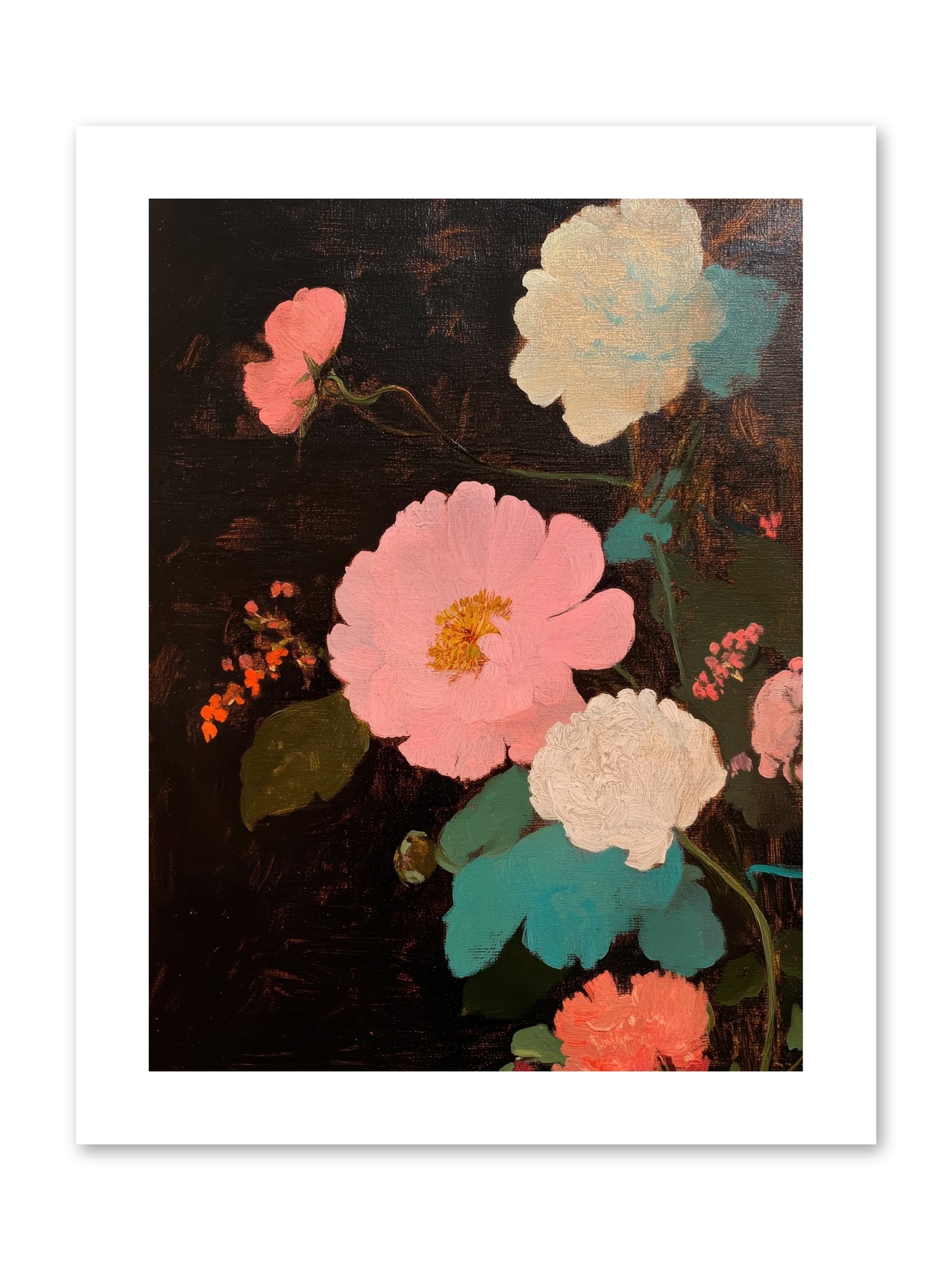 Obsidian garden -- Loose Canvas Print 9x12