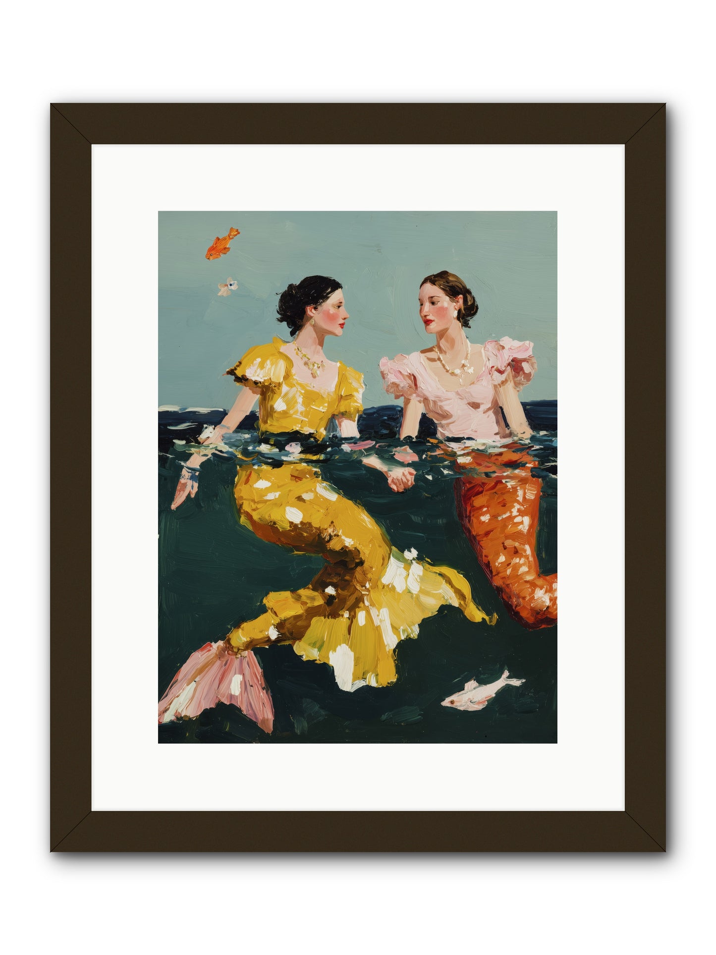 Ocean Daughters -- Framed Print - Black 12x16