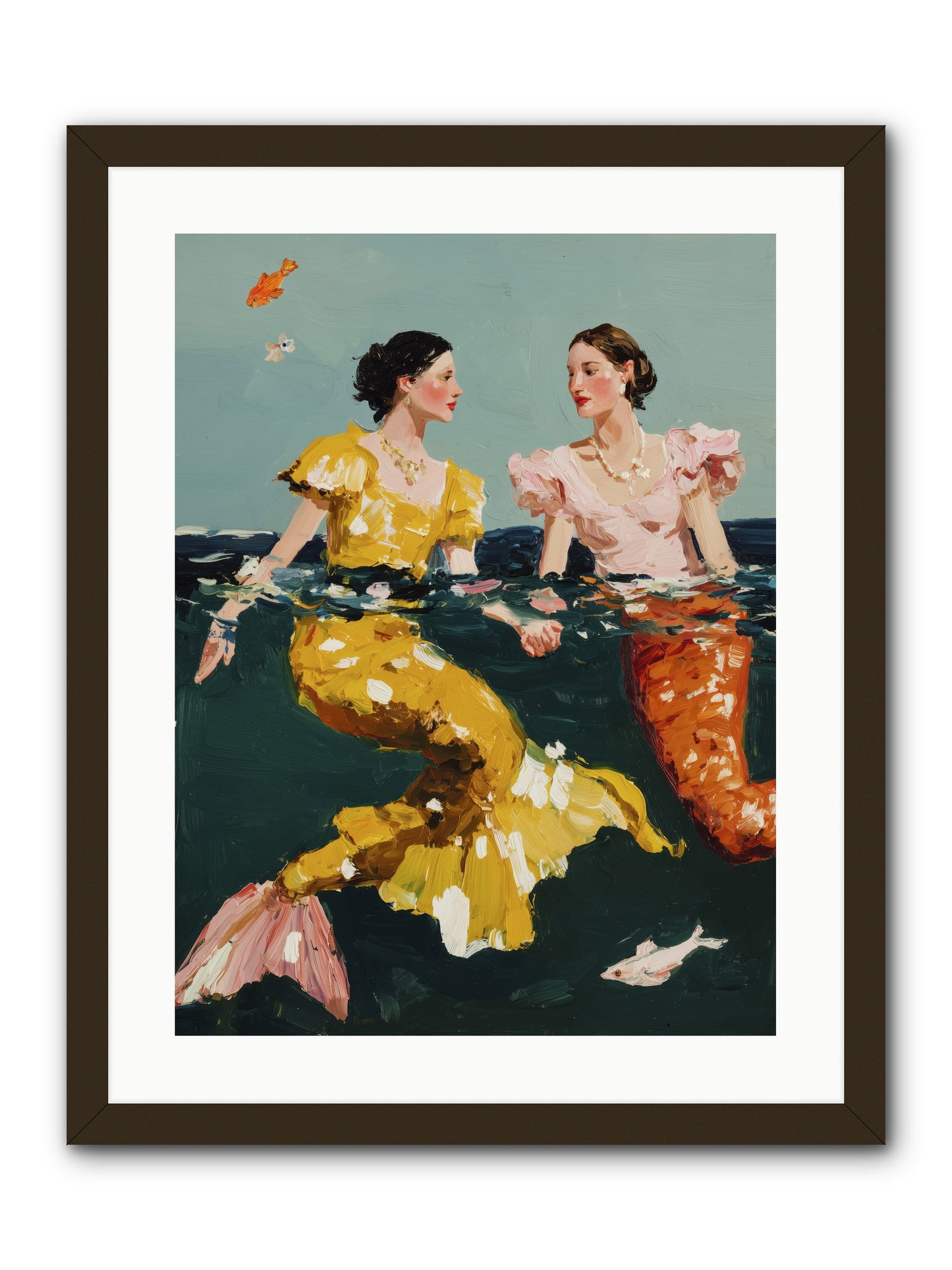 Ocean Daughters -- Framed Print - Black 18x24