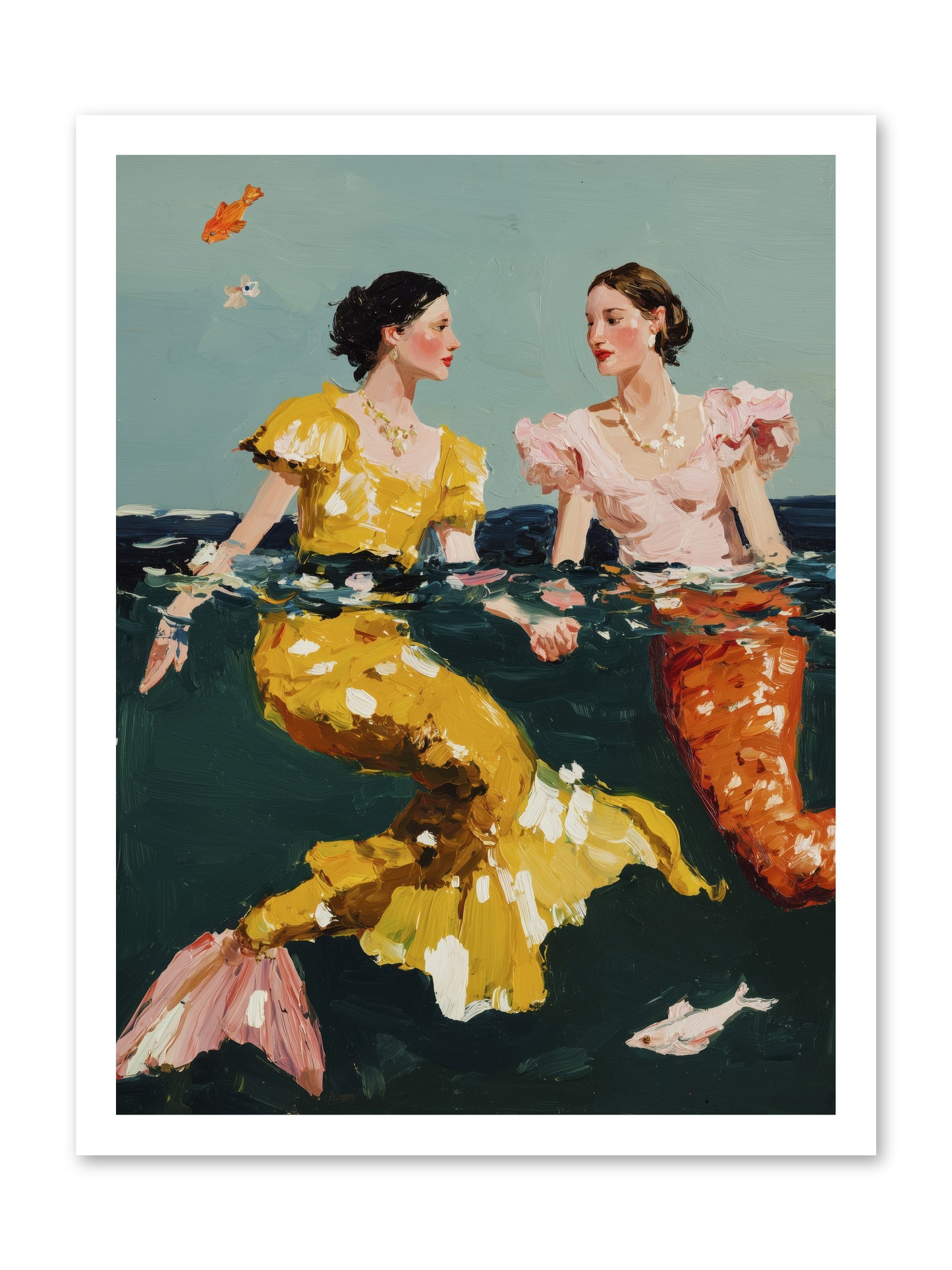 Ocean Daughters -- Loose Canvas Print 18x24