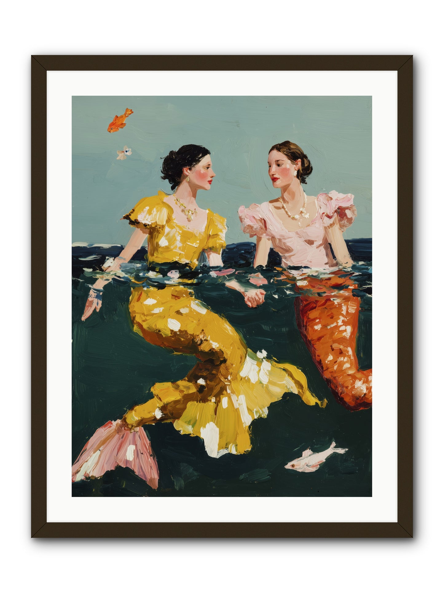 Ocean Daughters -- Framed Print - Black 24x32