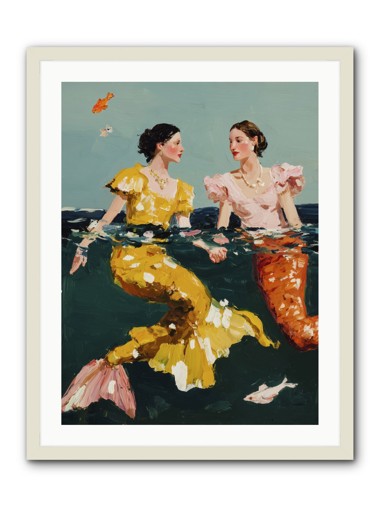 Ocean Daughters -- Framed Print - White 24x32