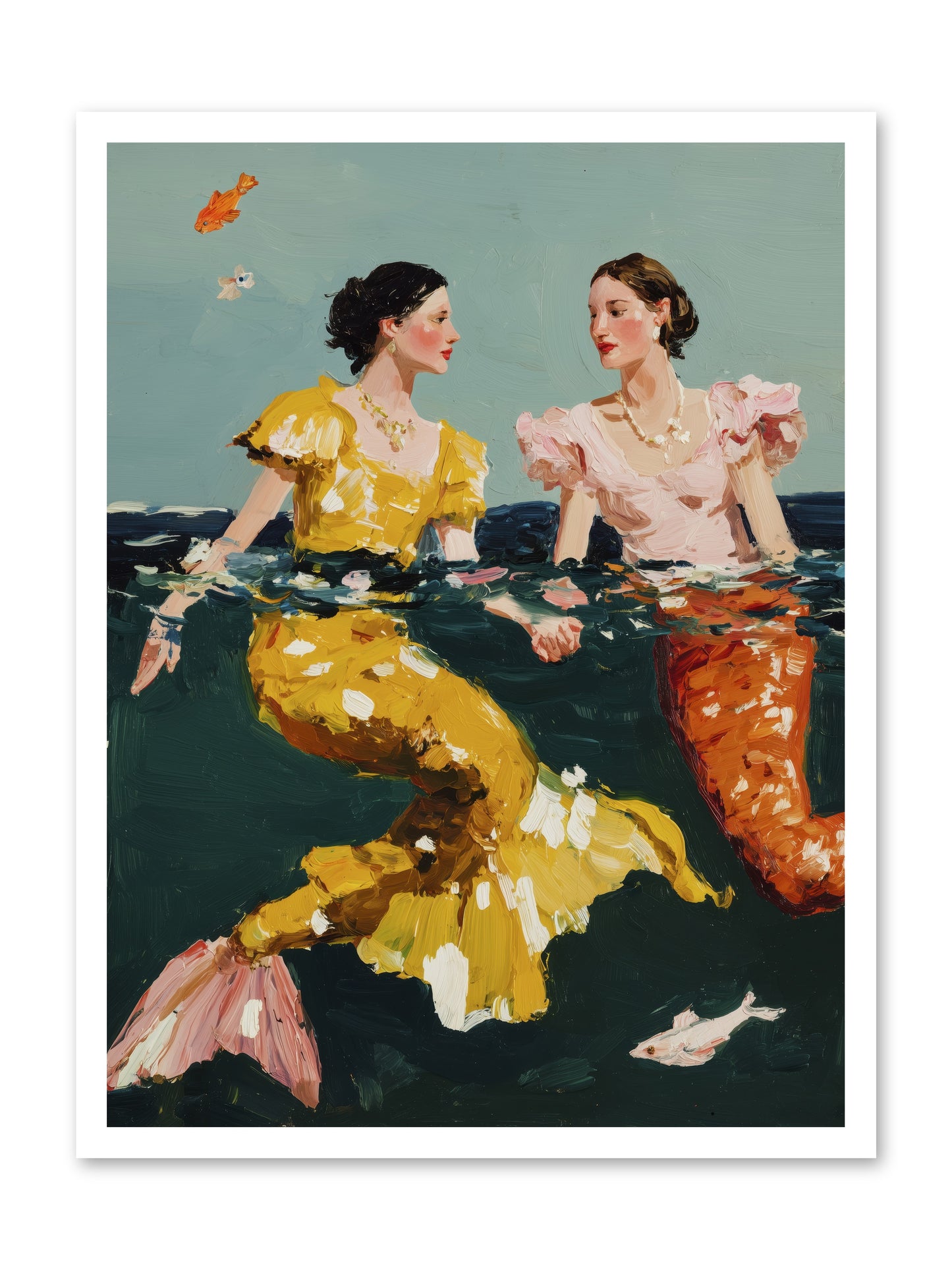Ocean Daughters -- Loose Canvas Print 24x32