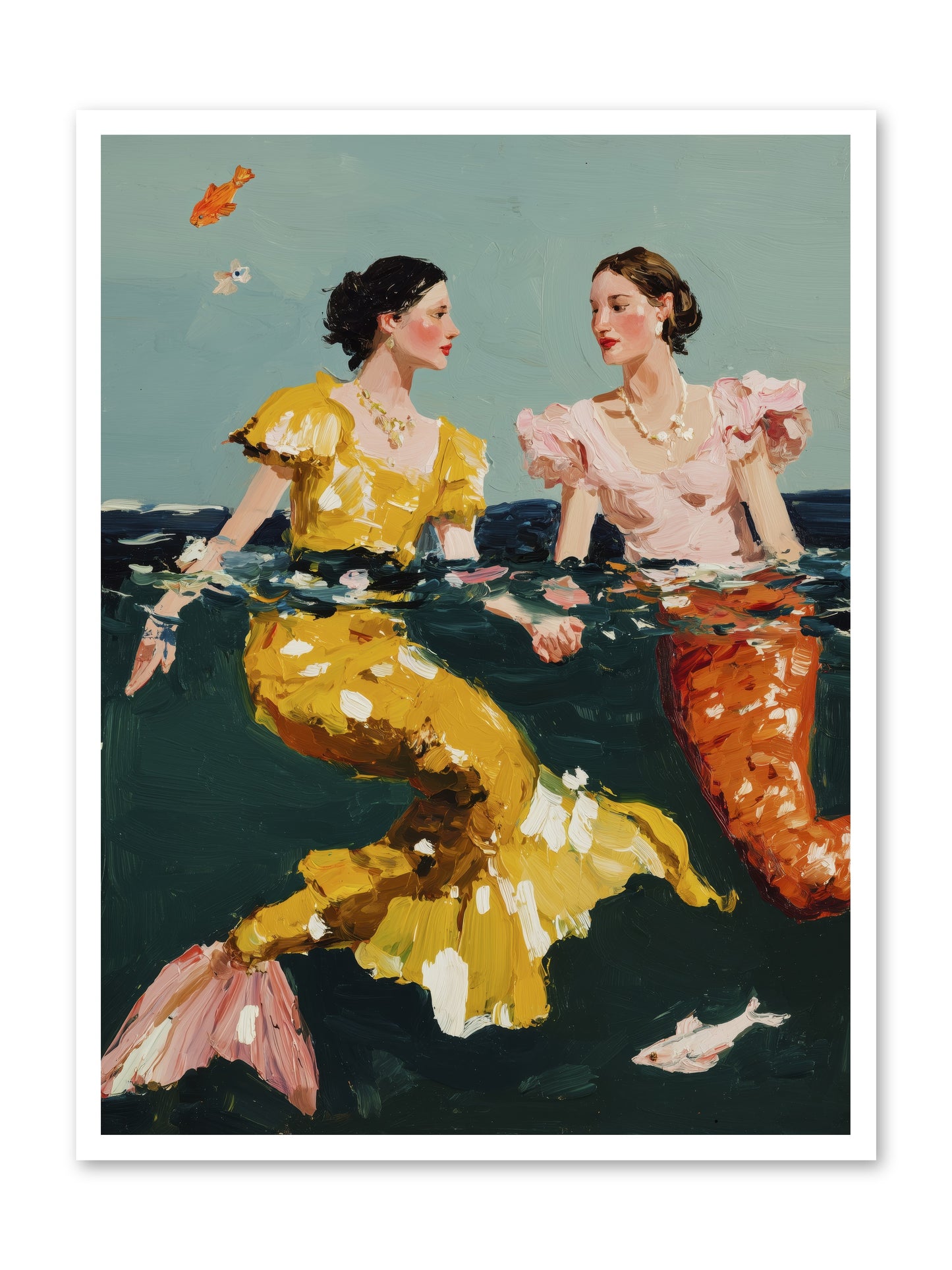 Ocean Daughters -- Loose Canvas Print 30x40