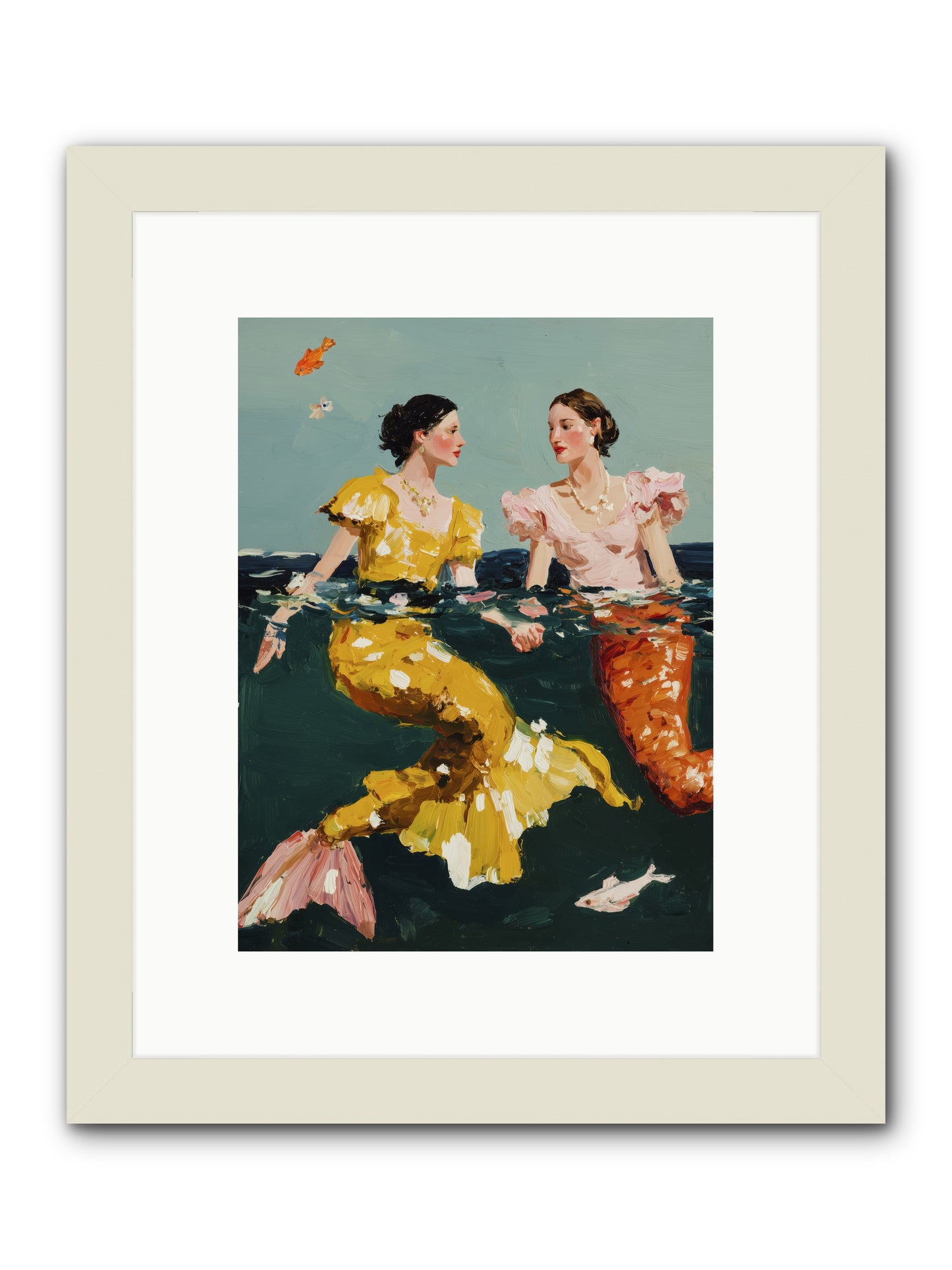 Ocean Daughters -- Framed Print - White 9x12