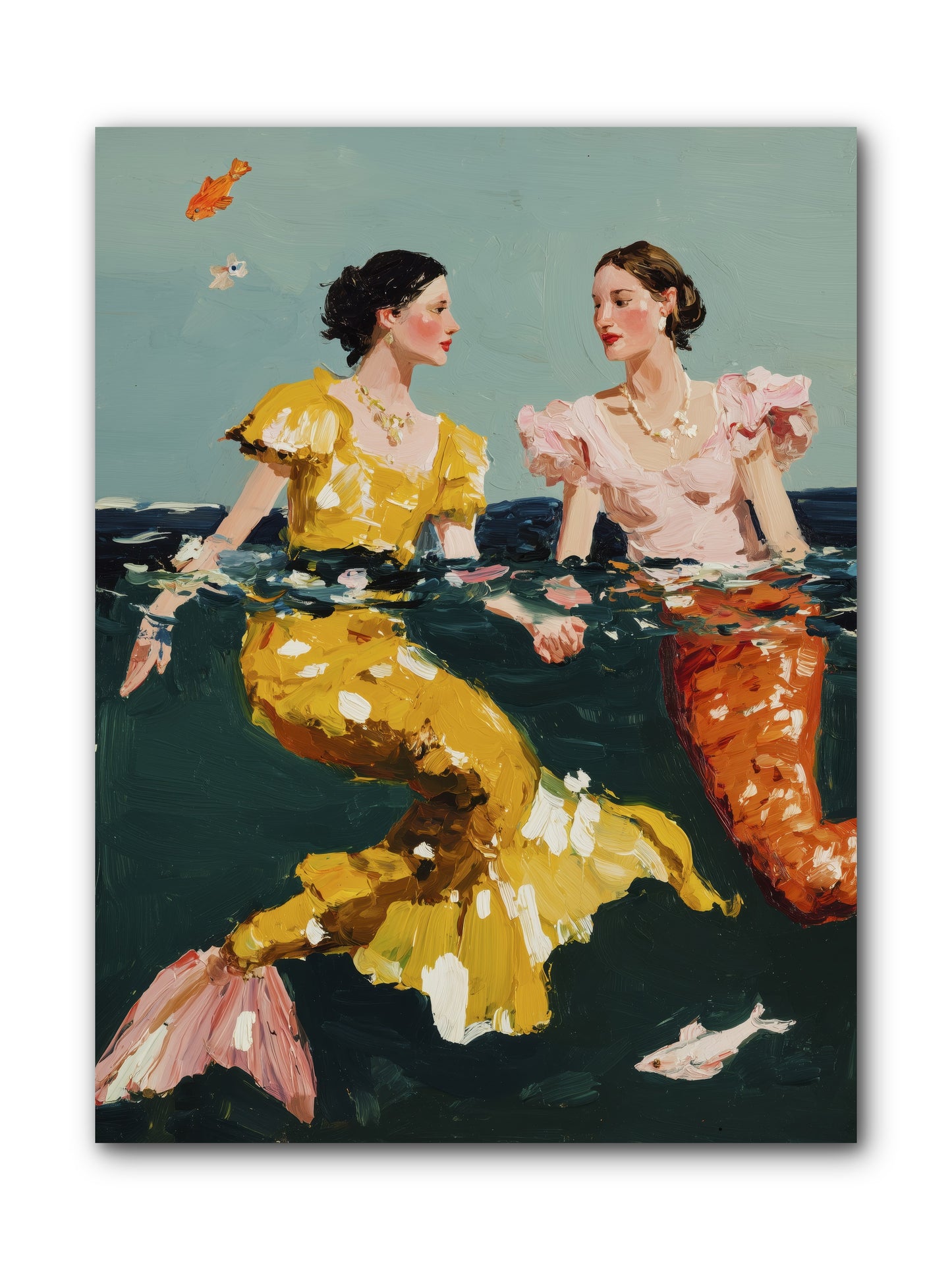 Ocean Daughters -- Wrapped Canvas 9x12