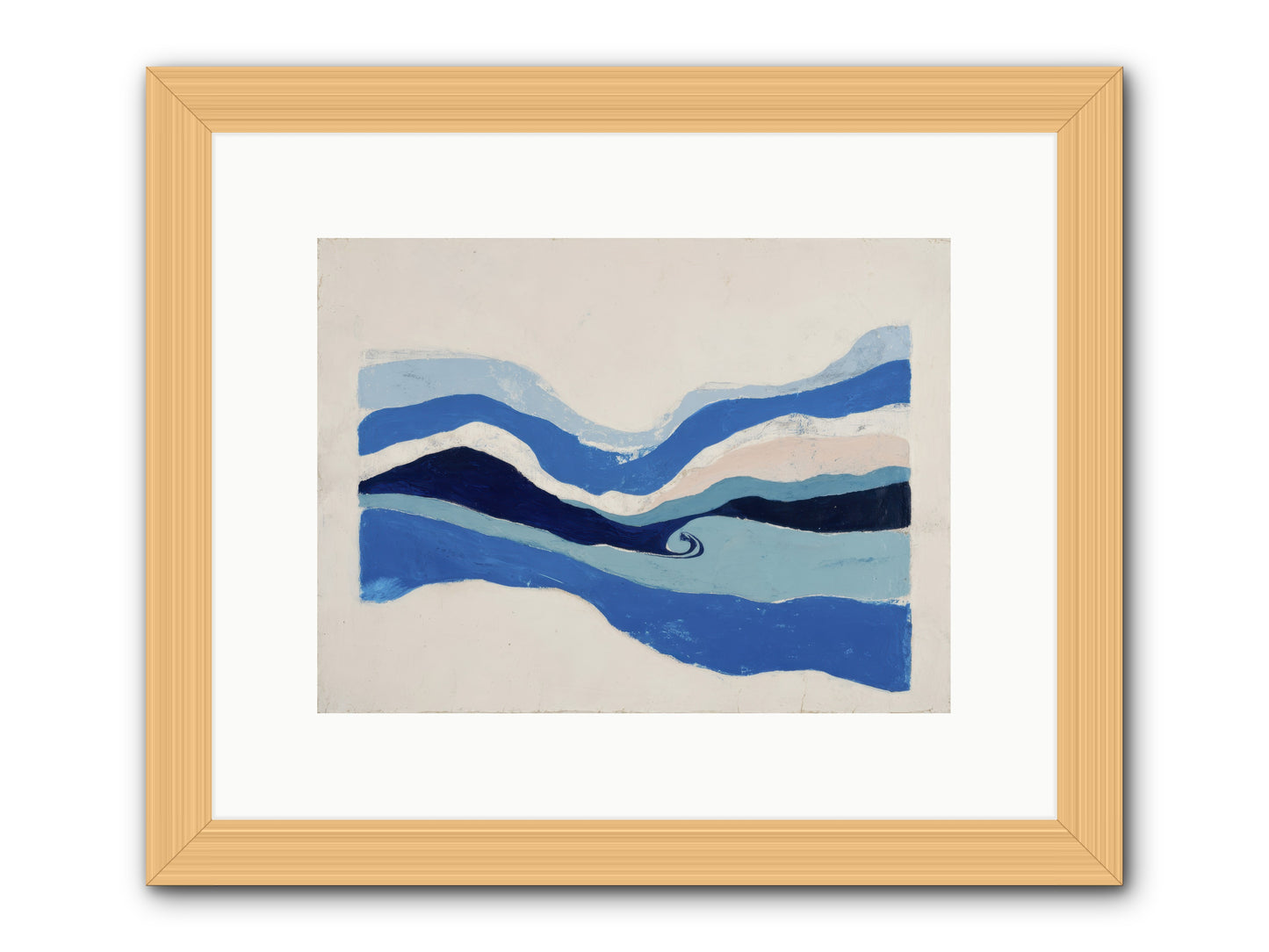 Ocean Reckoning -- Framed Print - Natural 12x9