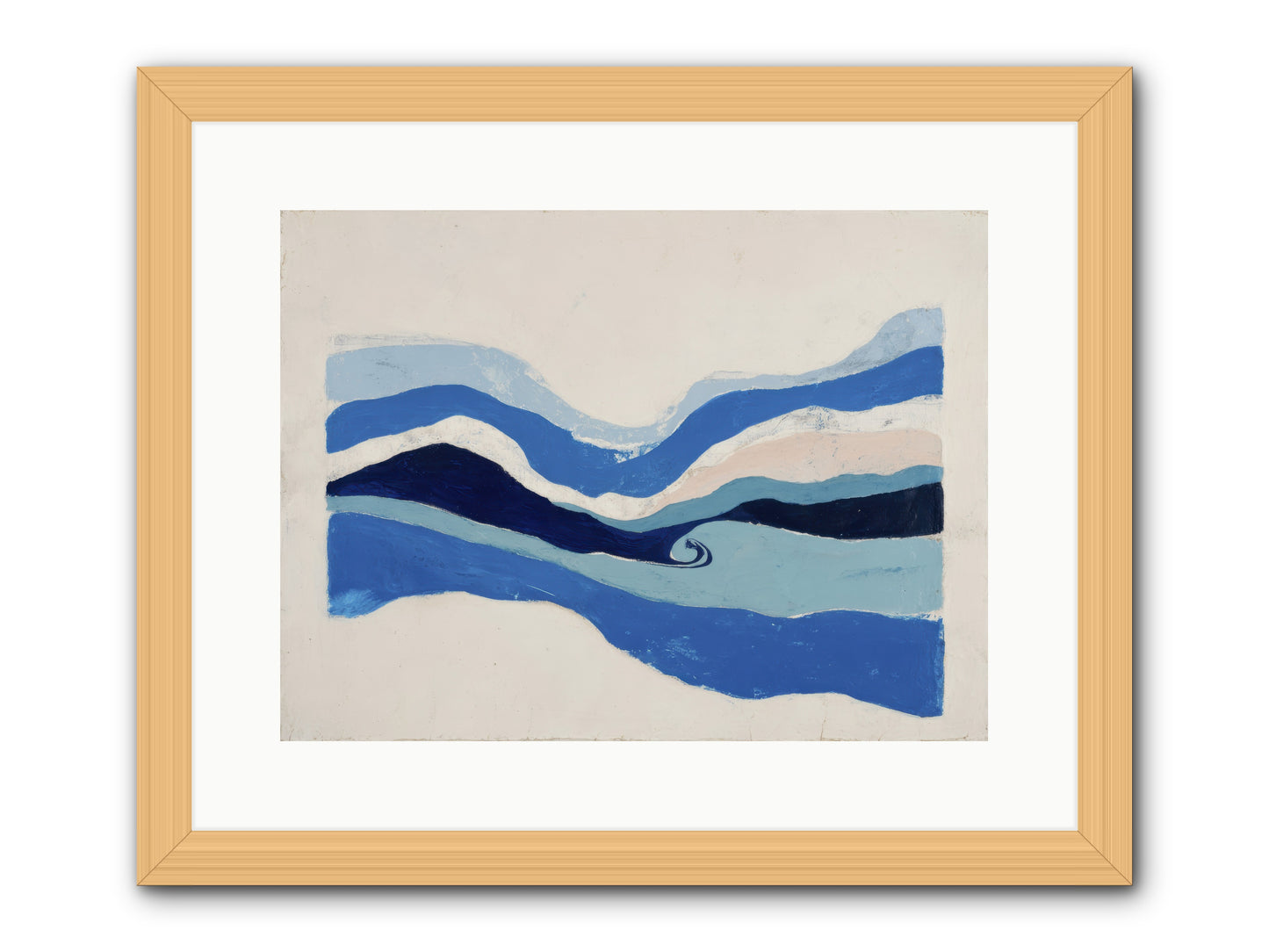 Ocean Reckoning -- Framed Print - Natural 16x12