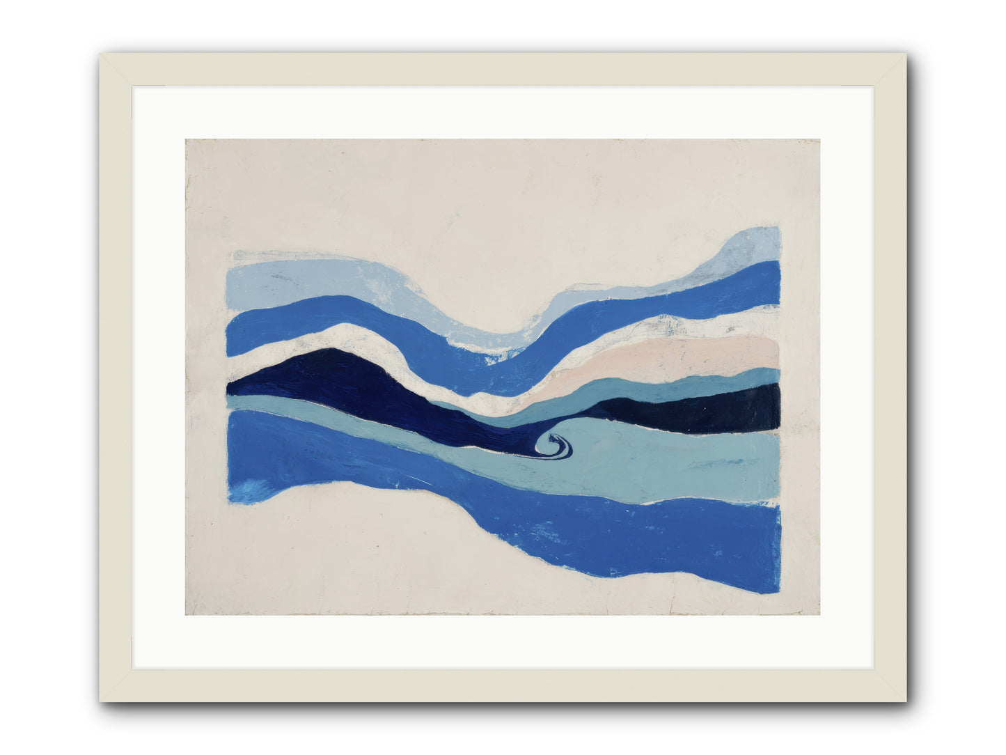 Ocean Reckoning -- Framed Print - White 24x18
