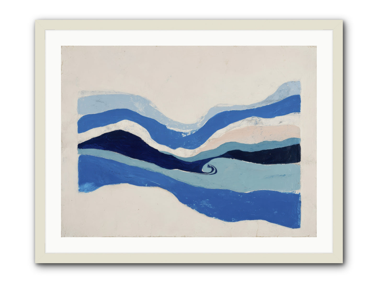 Ocean Reckoning -- Framed Print - White 32x24