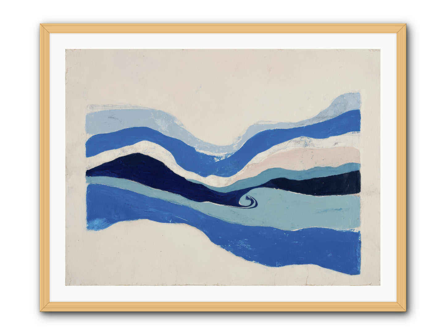 Ocean Reckoning -- Framed Print - Natural 40x30