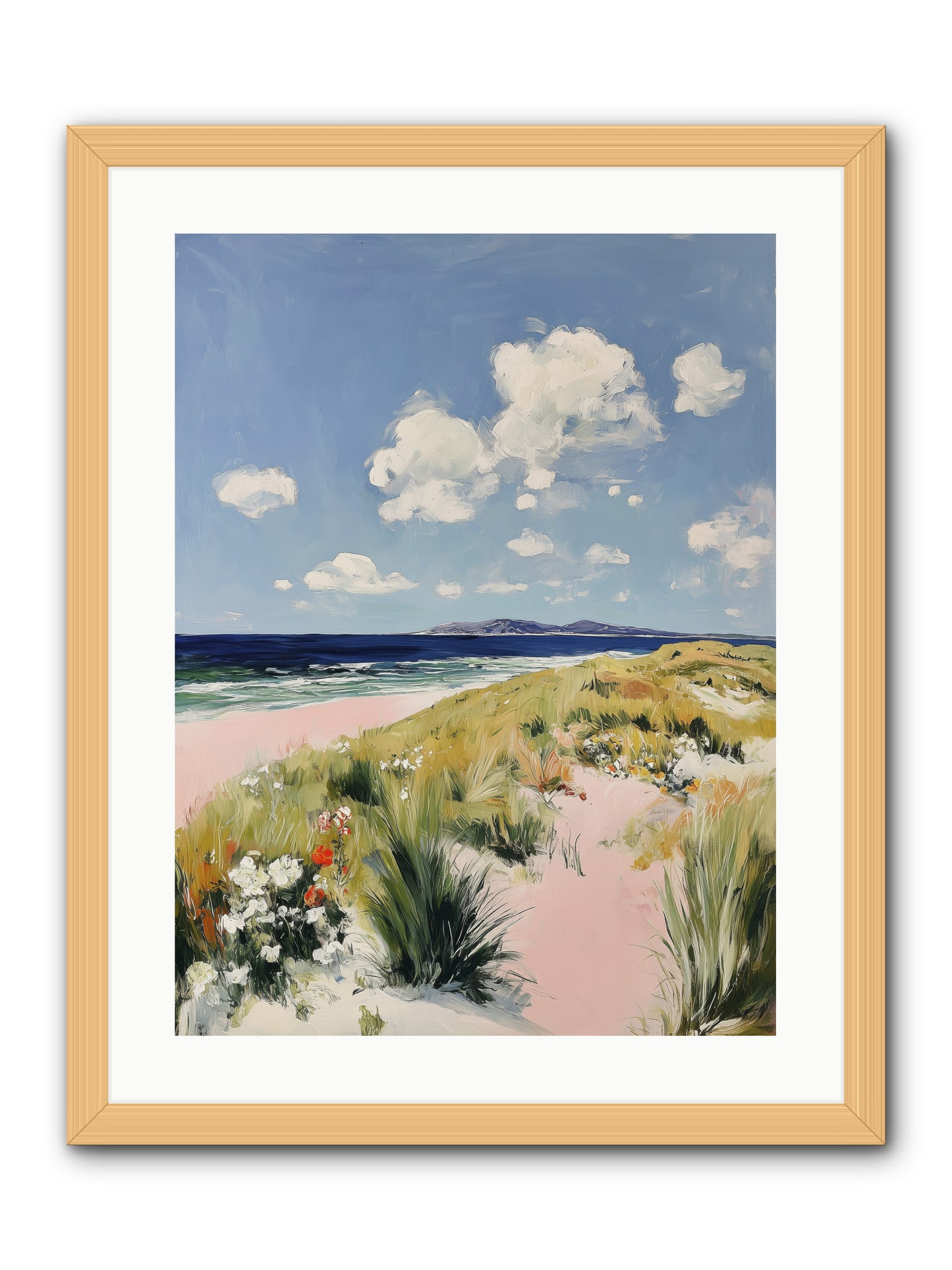 Ocean Vista -- Framed Print - Natural 18x24