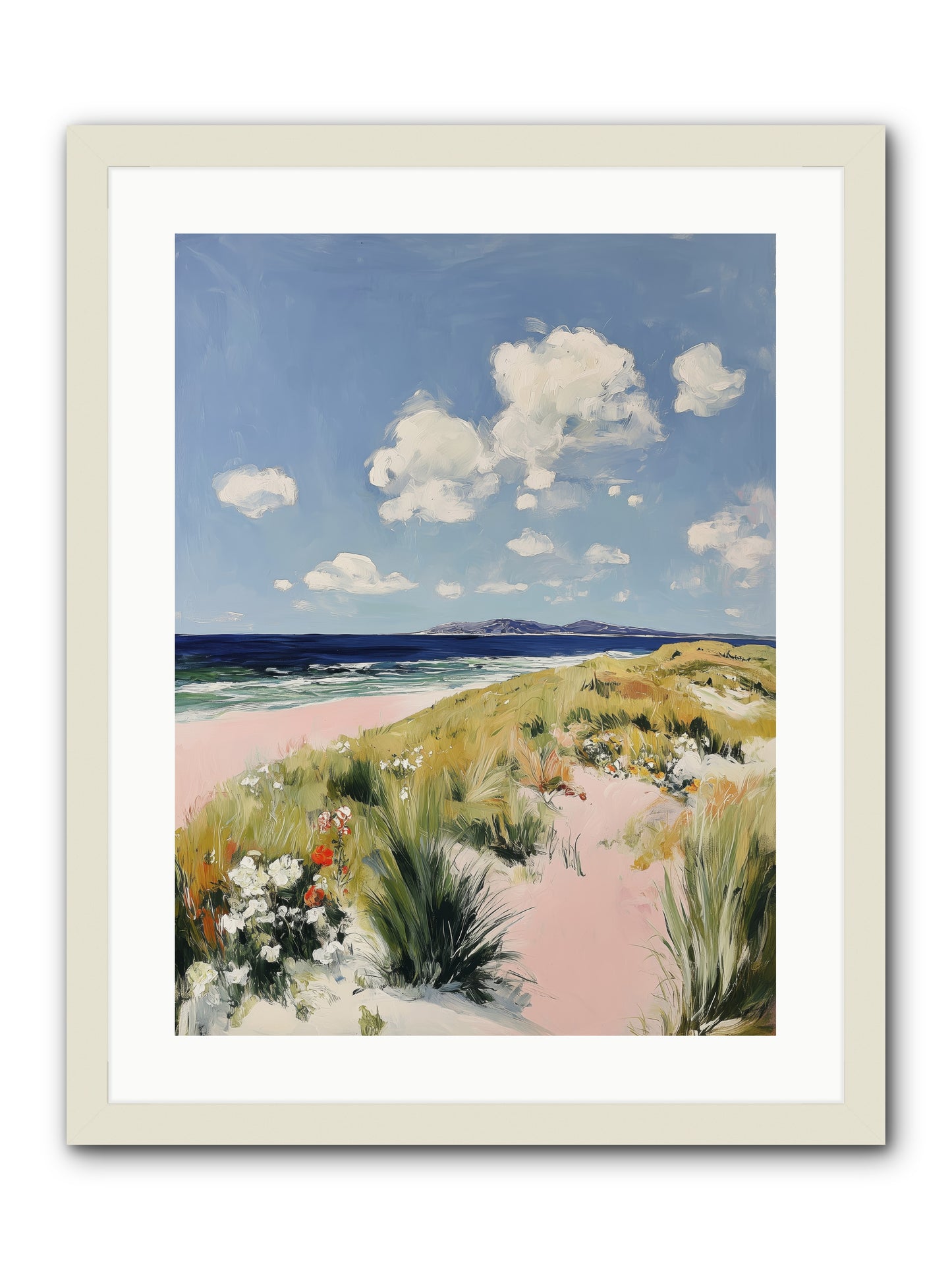 Ocean Vista -- Framed Print - White 18x24