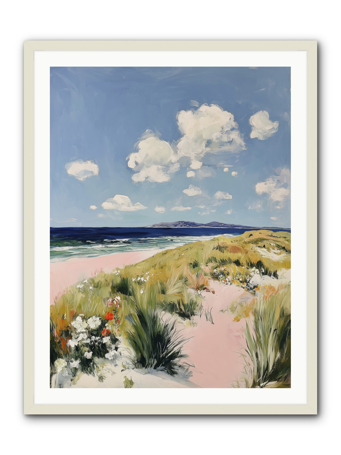 Ocean Vista -- Framed Print - White 30x40