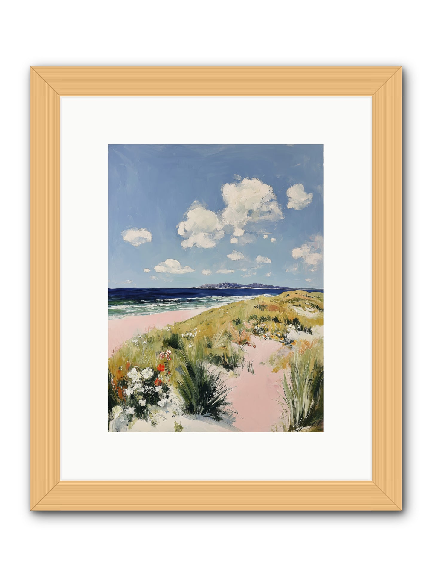 Ocean Vista -- Framed Print - Natural 9x12