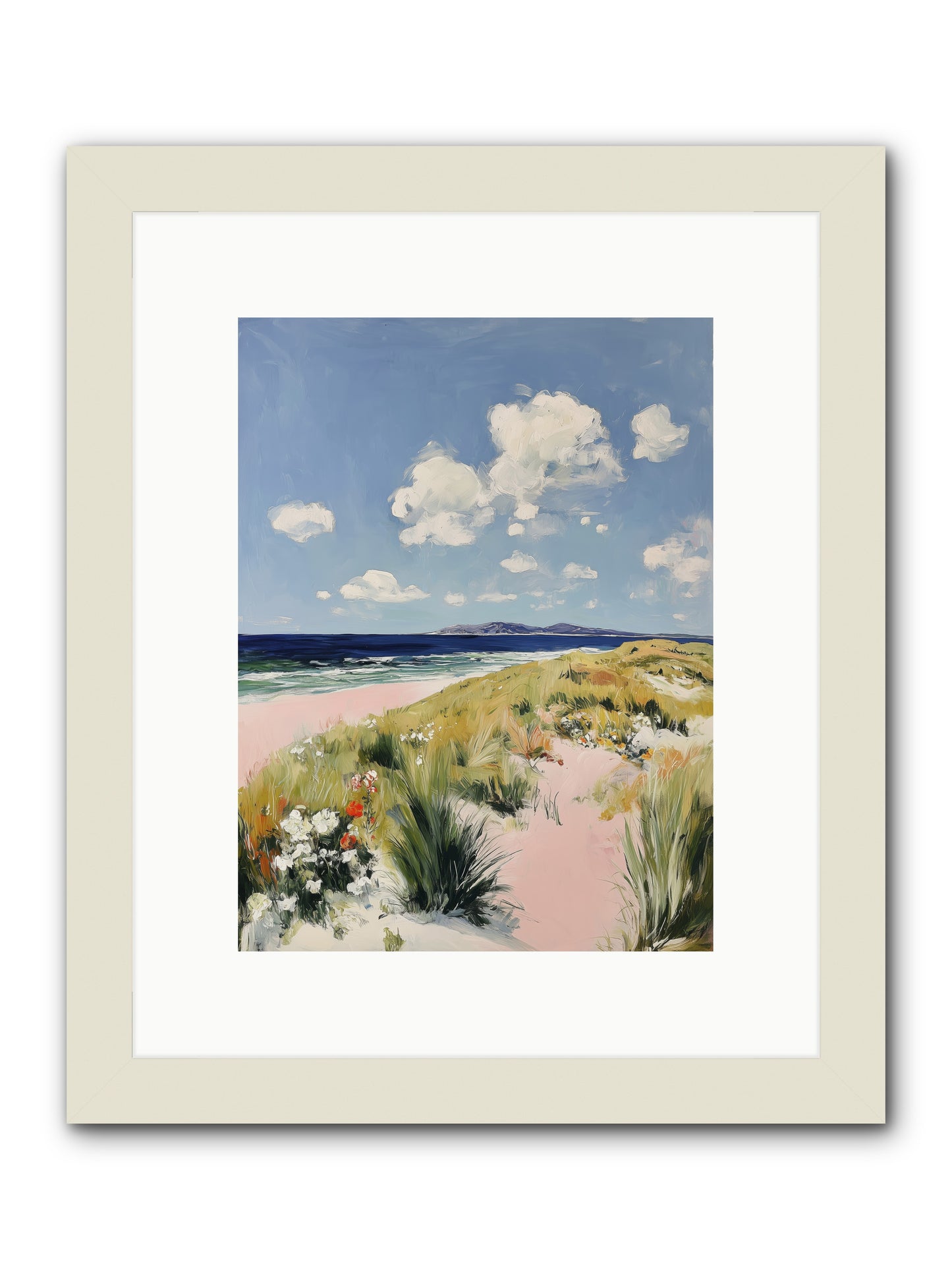 Ocean Vista -- Framed Print - White 9x12