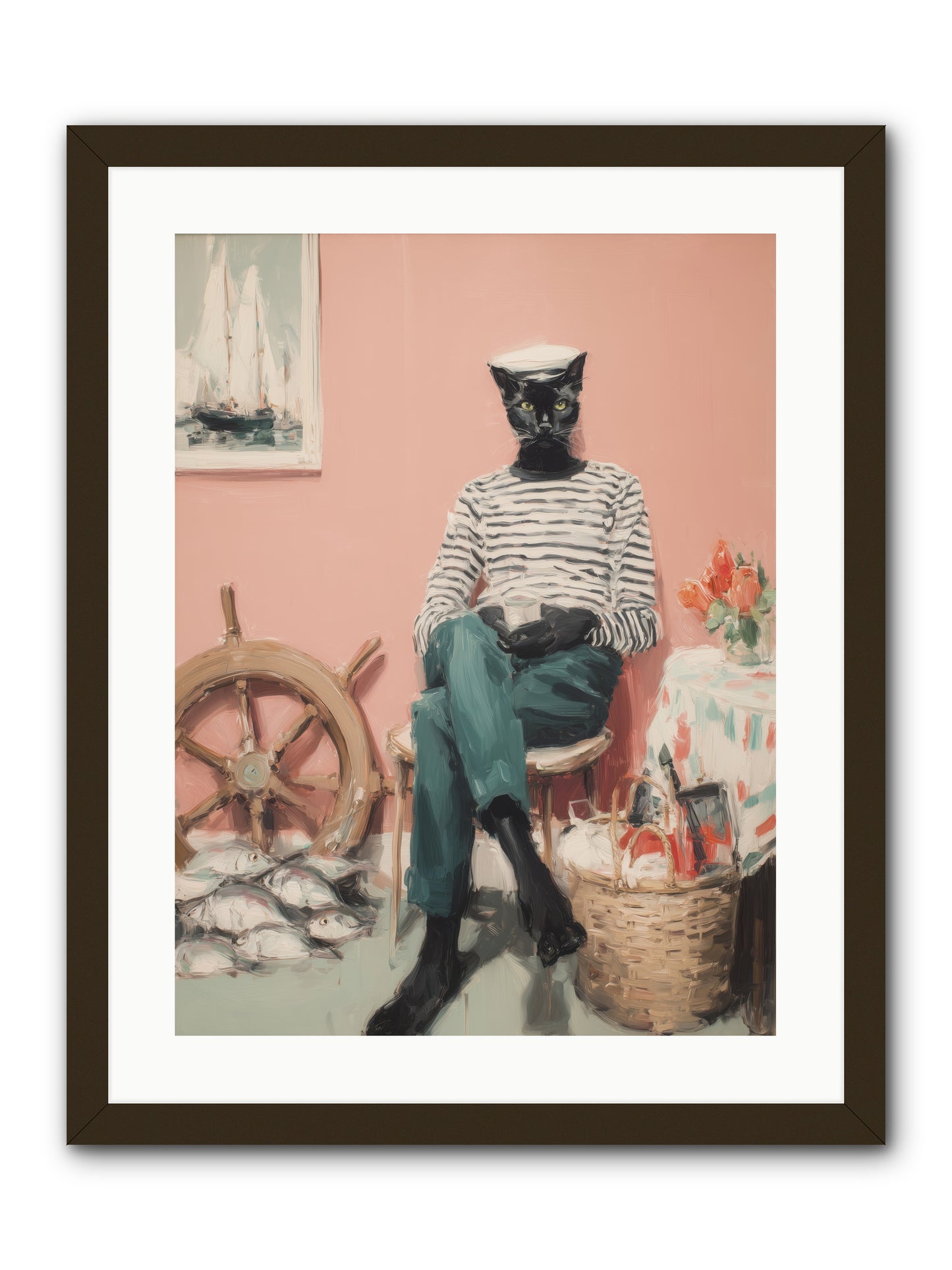 Ocean Wanderer -- Framed Print - Black 18x24