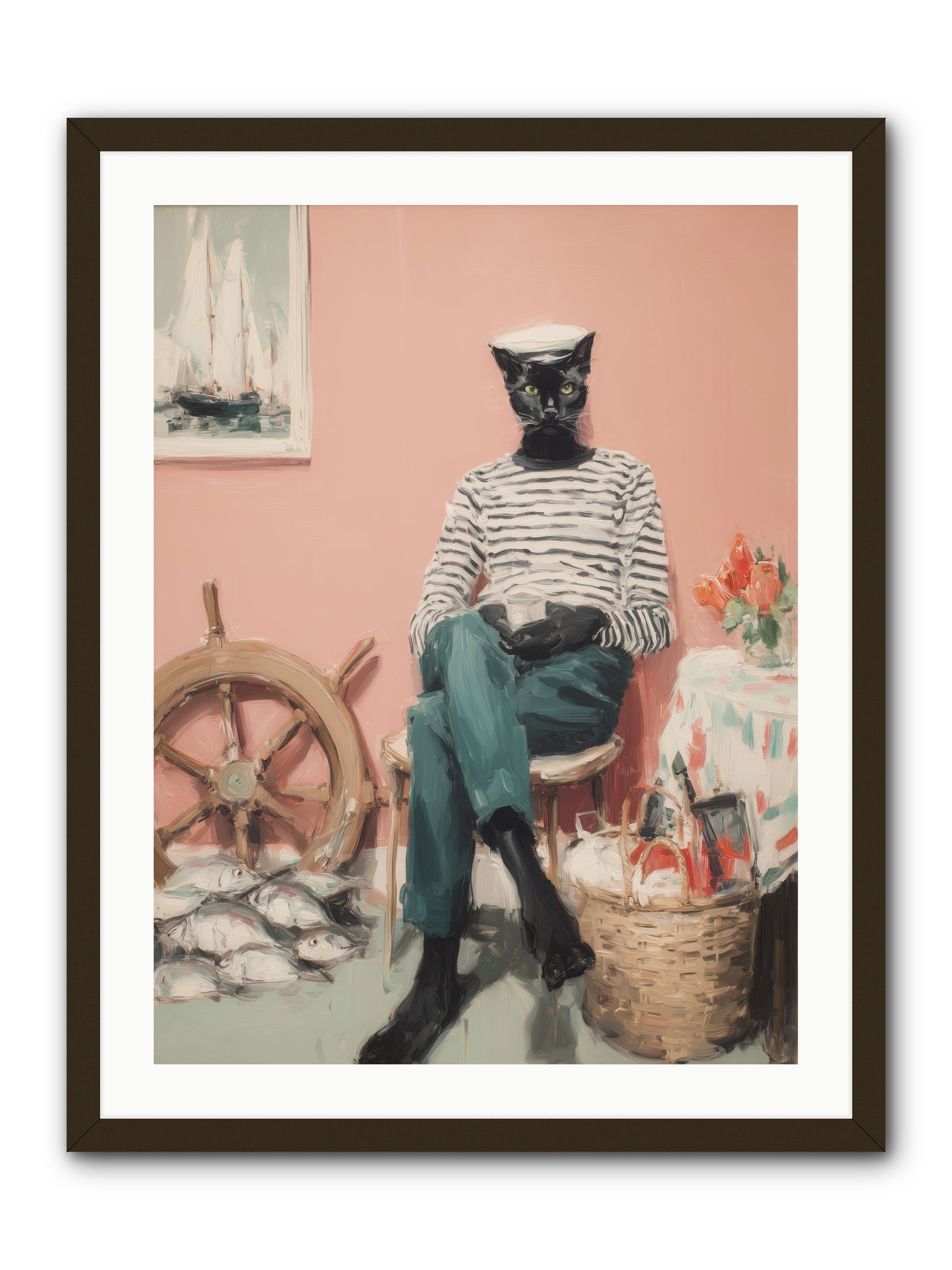 Ocean Wanderer -- Framed Print - Black 24x32