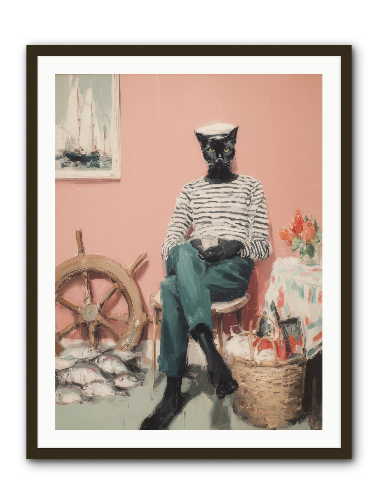 Ocean Wanderer -- Framed Print - Black 30x40