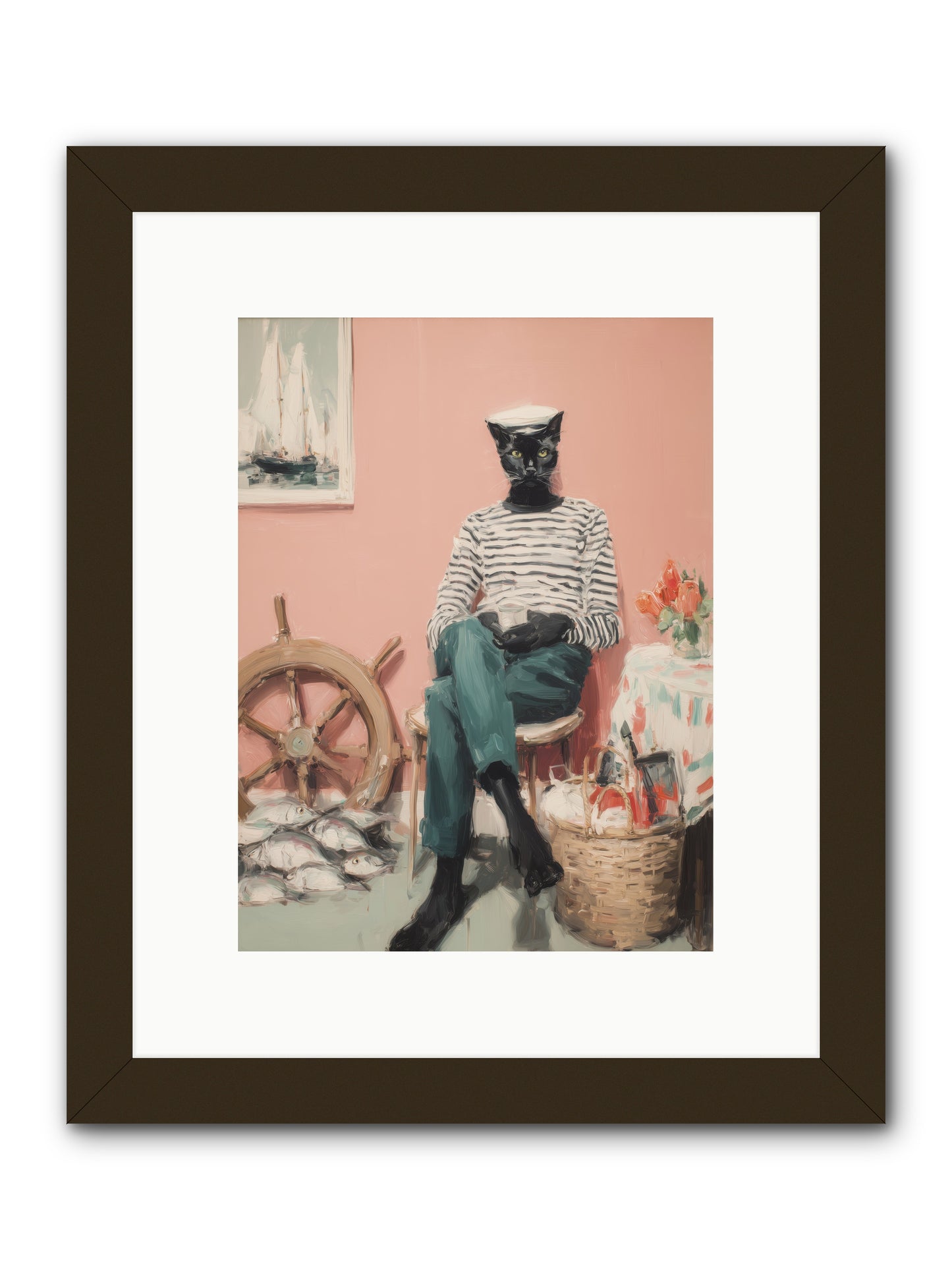 Ocean Wanderer -- Framed Print - Black 9x12